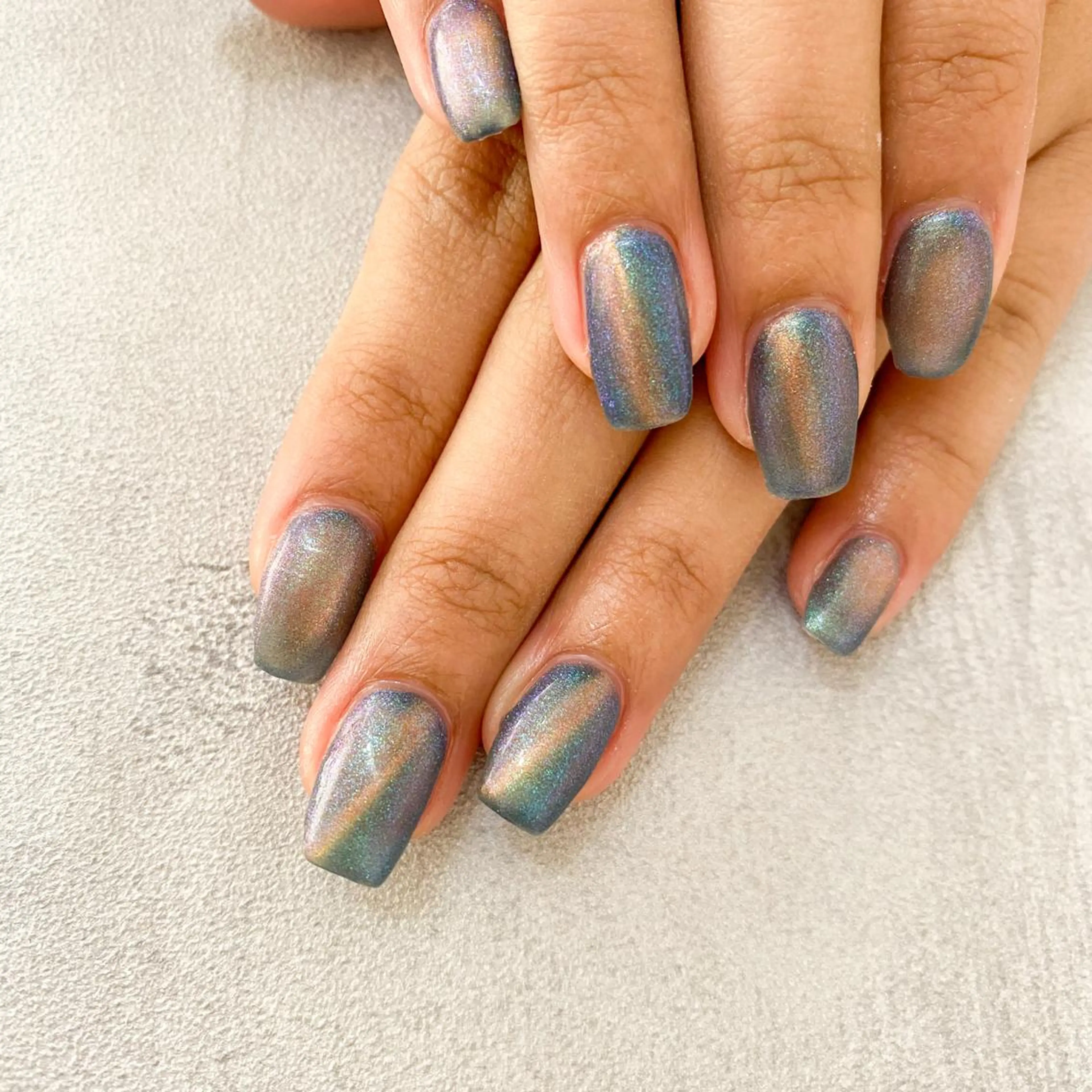 ネイル ハンドネイル ゴテゴテ💙ワンホン リオナのネイルデザイン