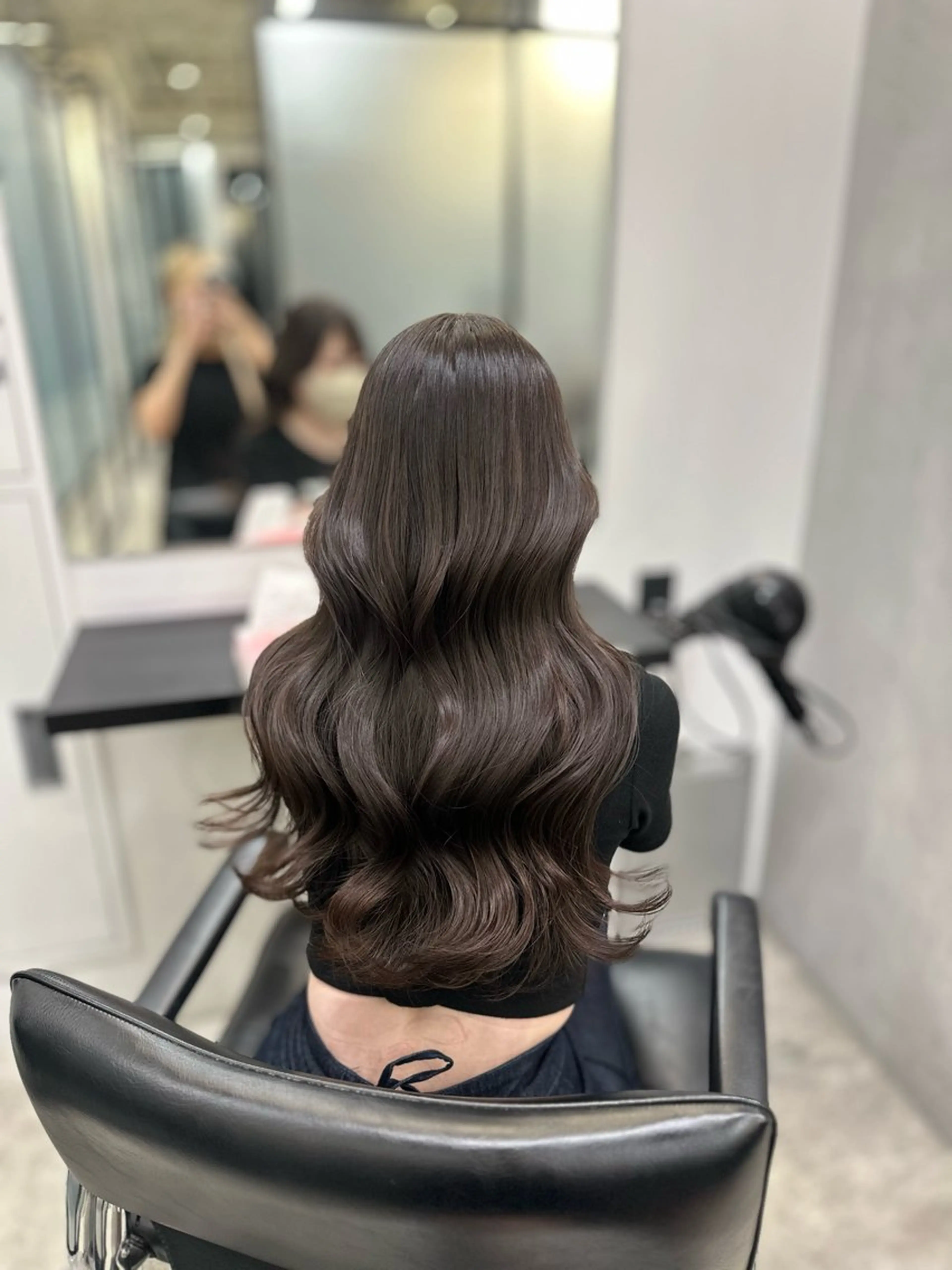 ロング カラー ヘアカラー トリートメント 韓国ヘア🇰🇷🎀 みきのヘアスタイル