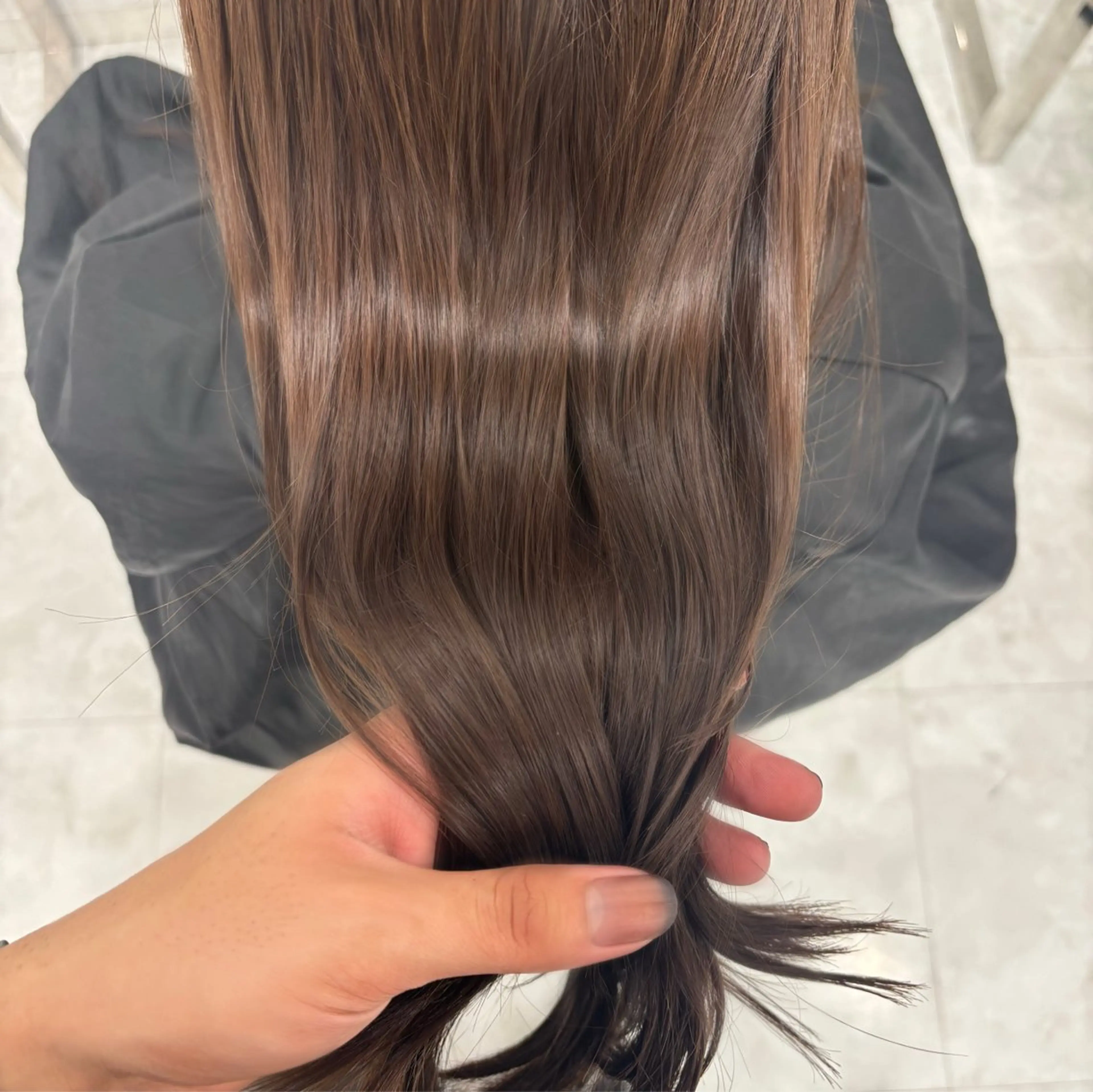 ミディアム ヘアカラー トリートメント ヘッドスパ ヘアセット 大人っぽ上品🤍韓国 レイヤー🤍ふうがのヘアスタイル