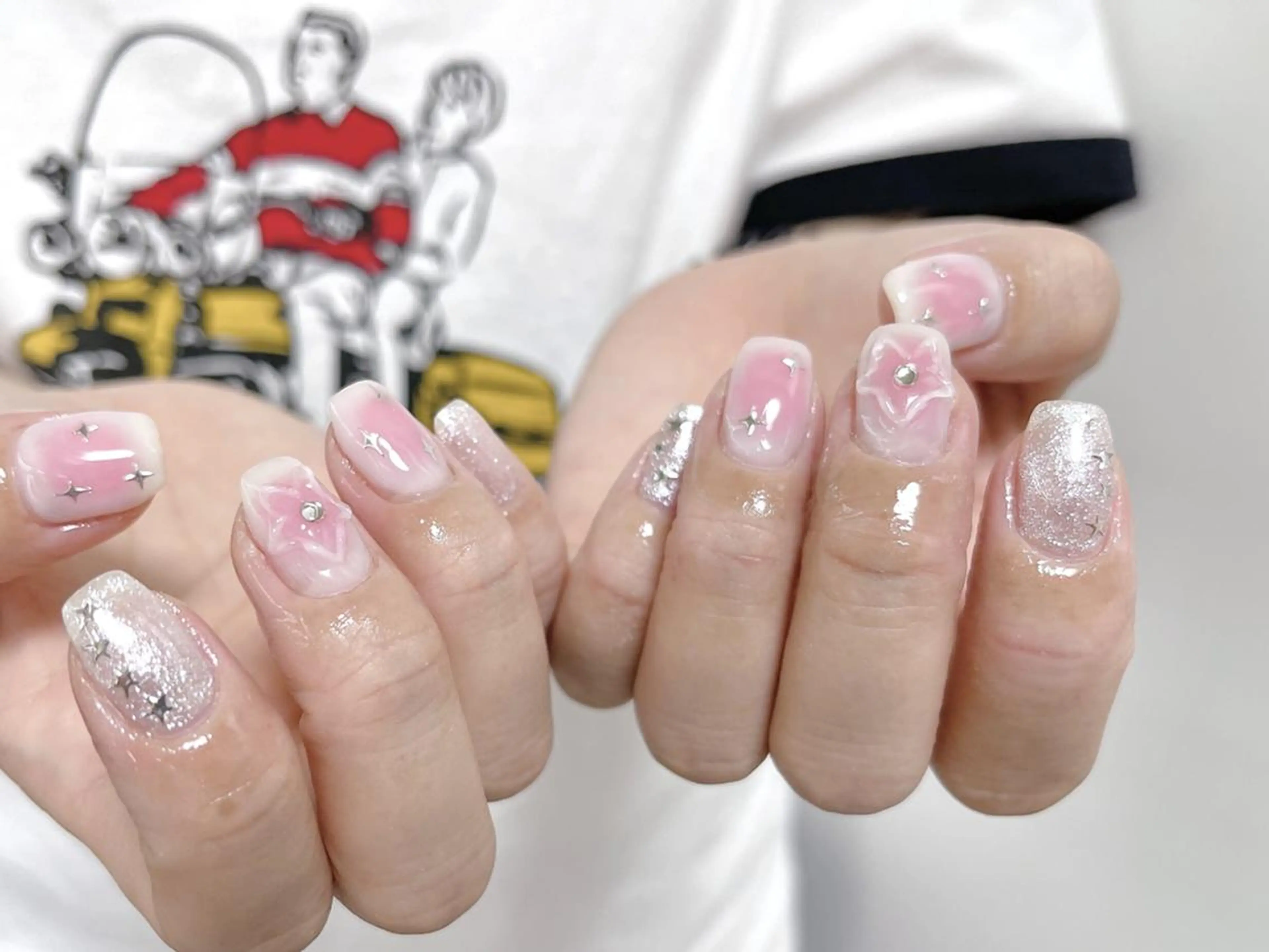 ネイル ki🍒🍒 ki ツルツルネイルのネイルデザイン