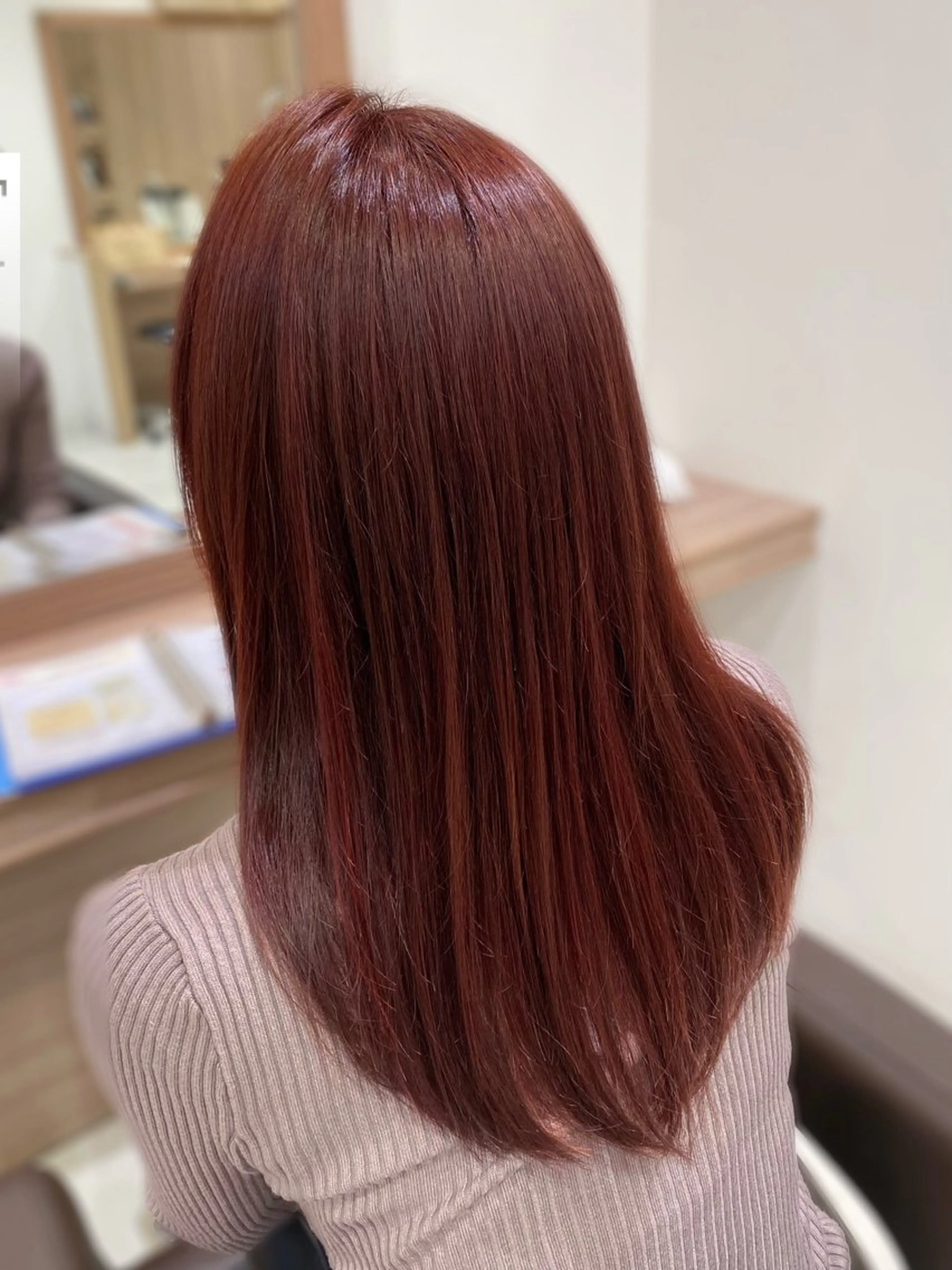 セミロング カラー ヘアカラー トリートメント 奥村 美郁子のヘアスタイル