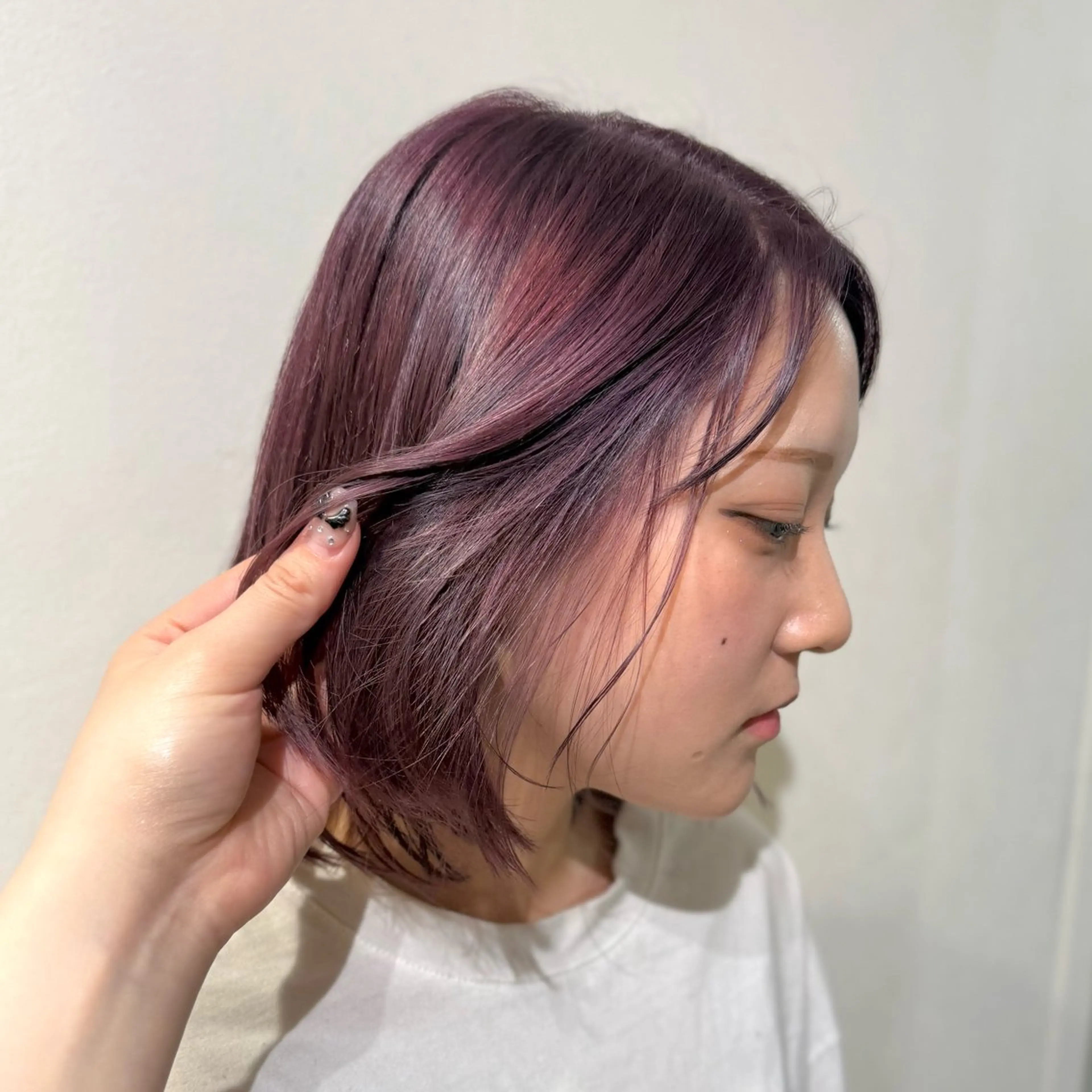 ミディアム カラー ヘアカラー マツエク/men's /透明感/さくらのヘアスタイル