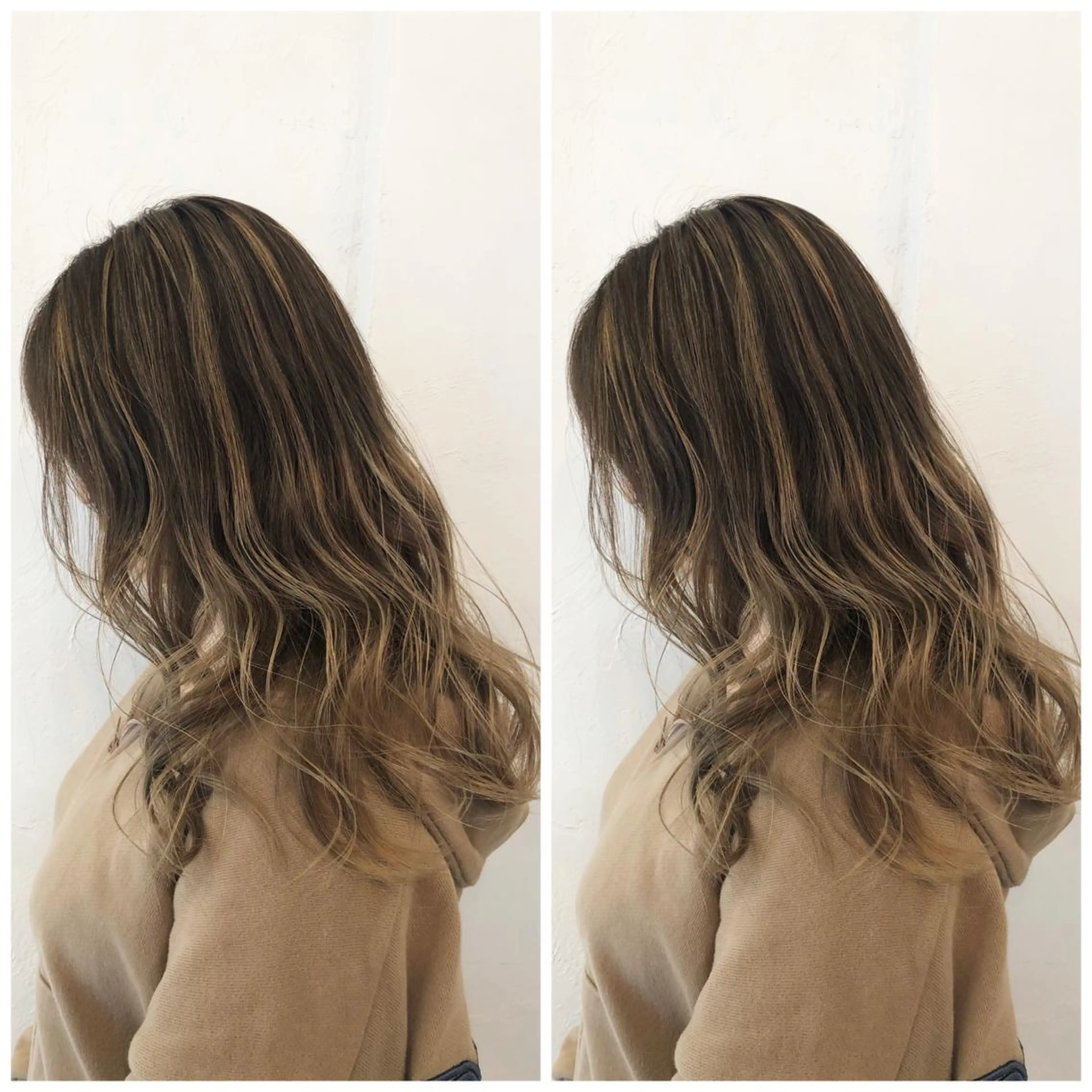 セミロング カラー バレイヤージュ レイヤーカット カット ヘアカラー トリートメント バレイヤージュカラー 特化美容師✨星皓太のヘアスタイル