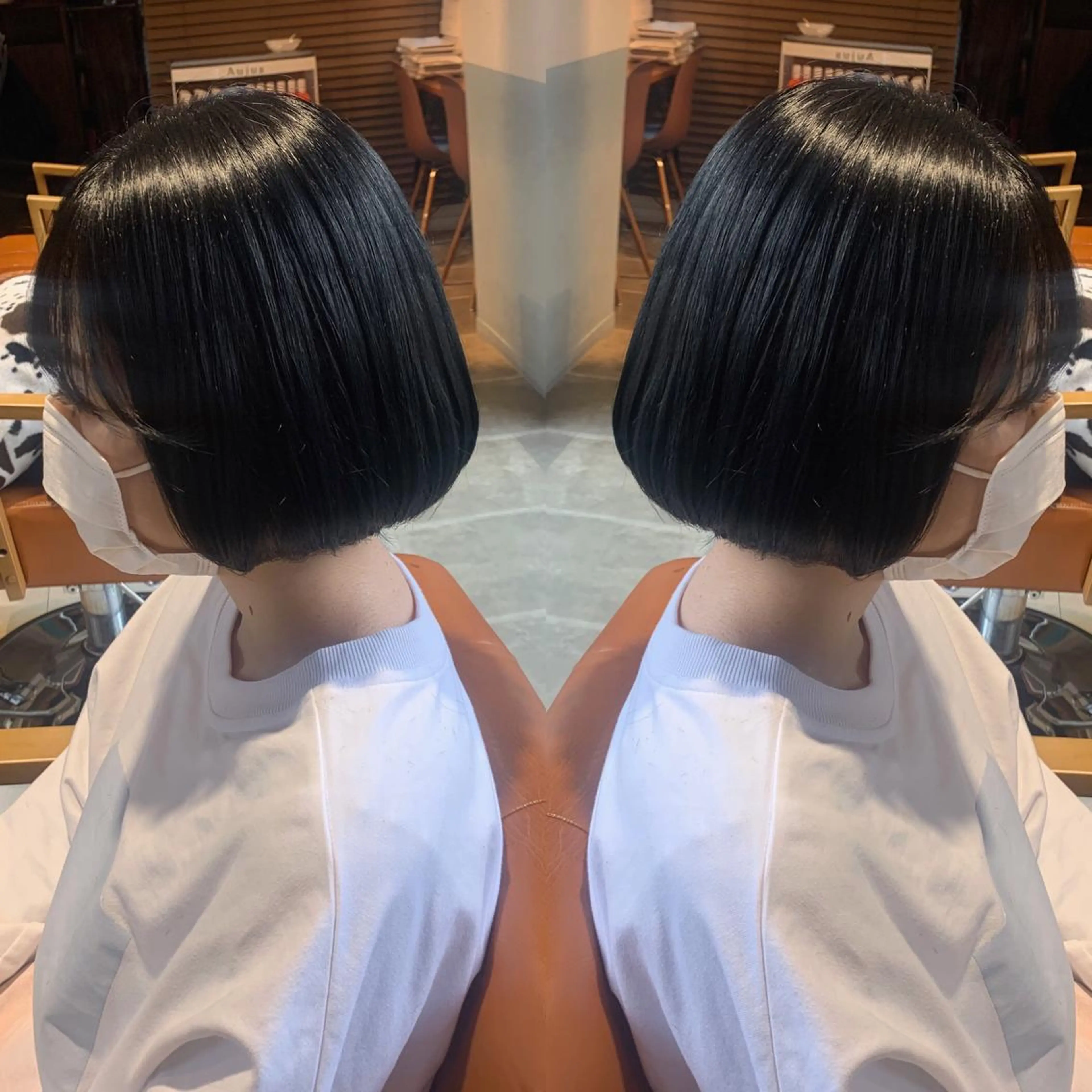 ショート カラー ボブ 韓国🇰🇷 ✂︎hair 内田愛のヘアスタイル