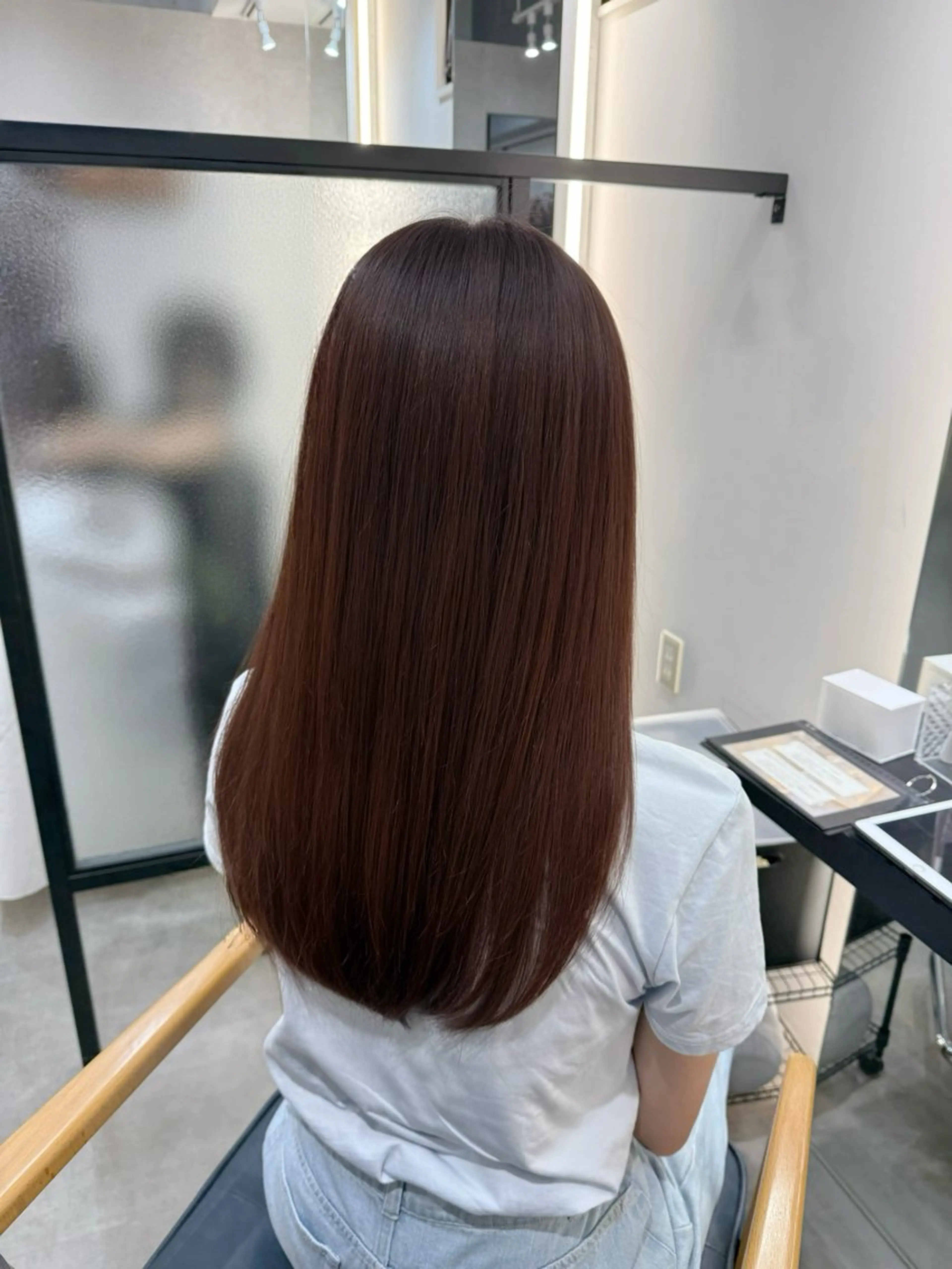 セミロング カラー カット ヘアカラー トリートメント 韓国ヘア/韓国風 パーマ/kazueのヘアスタイル