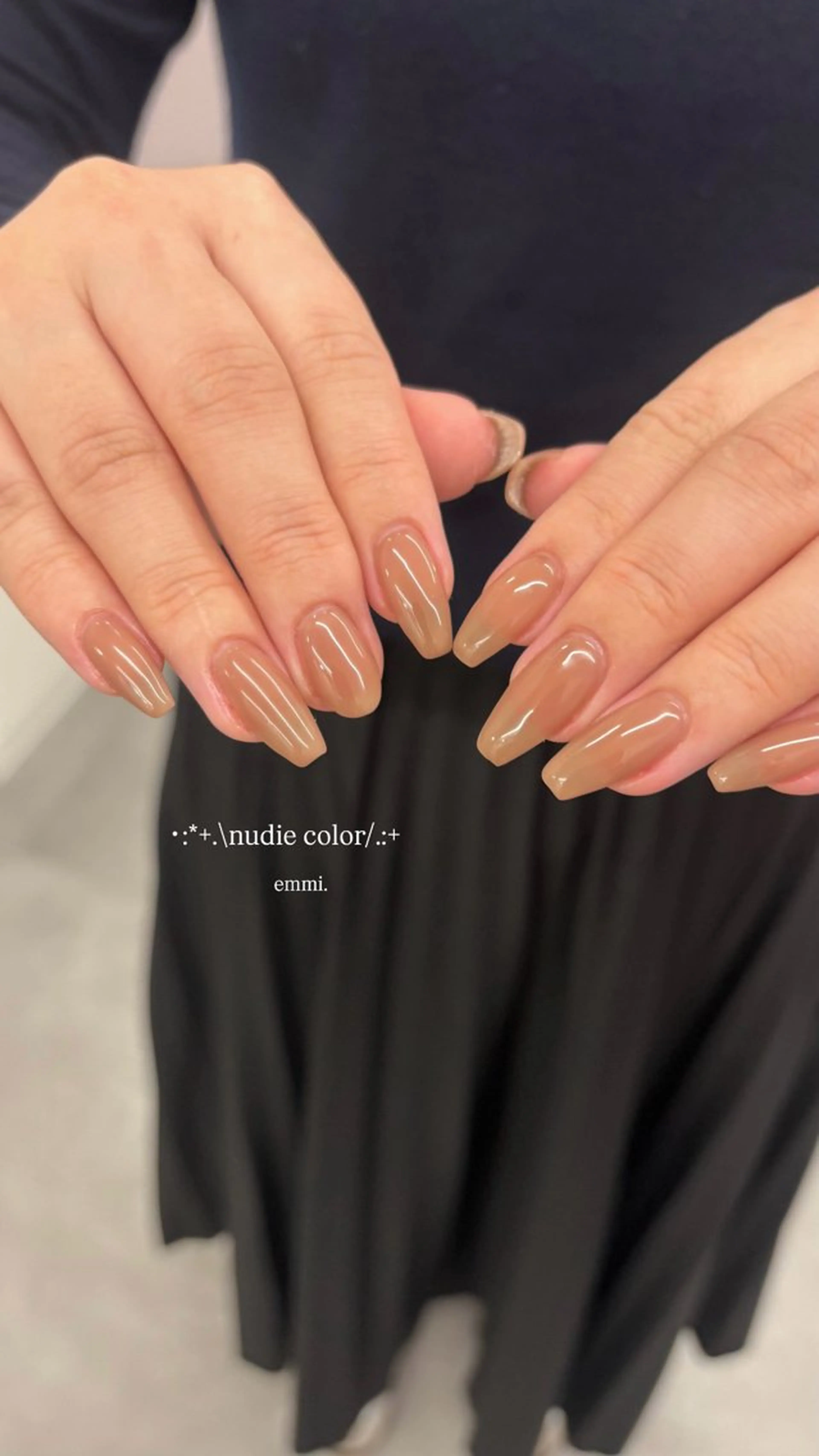 ネイル ワンカラーネイル ハンドネイル GO TODAY SHAiRE SALON 表参道colore店所属・emmi nailのネイルデザイン