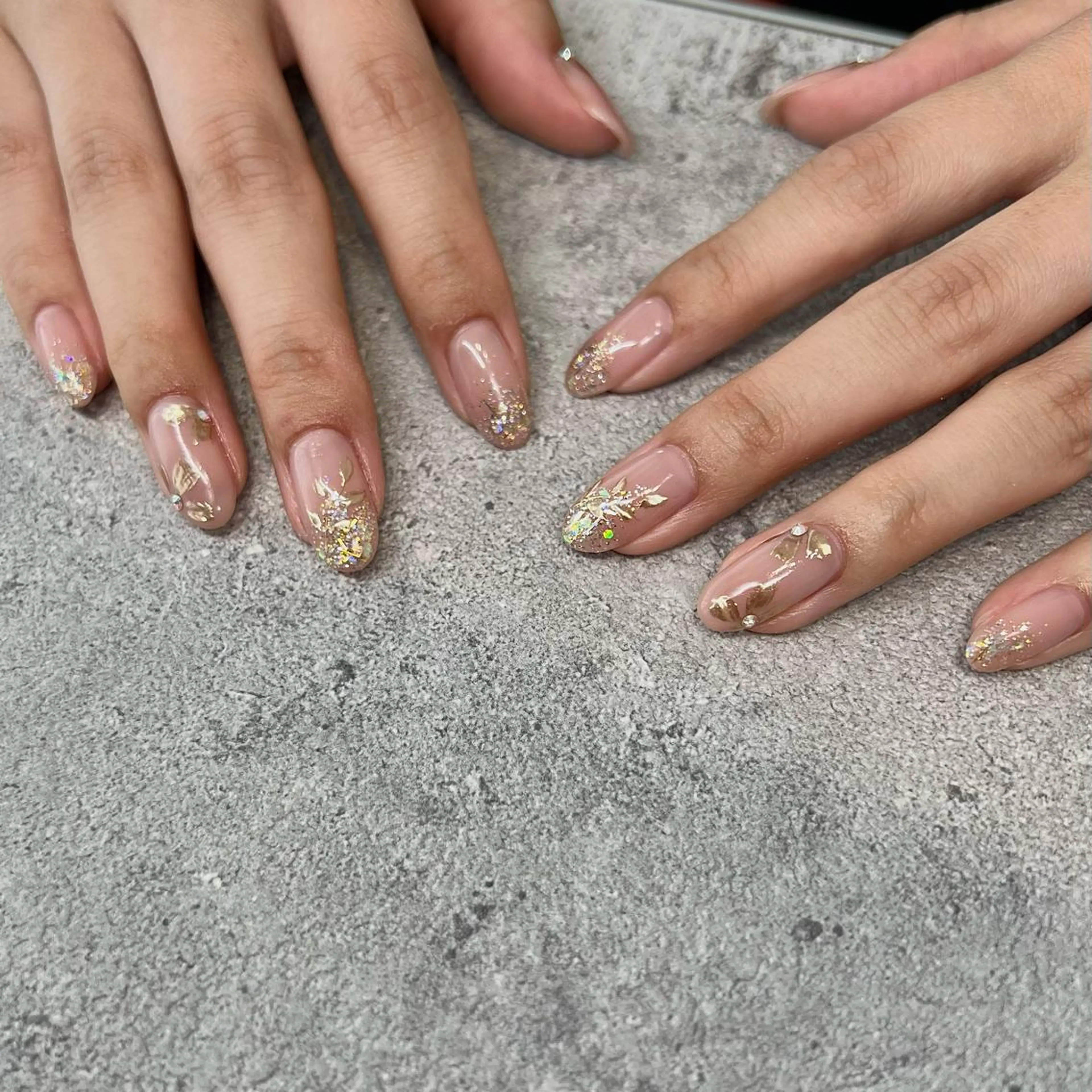 セミロング ネイル マツエク・マツパ ハンドネイル REVIA_nail maiのネイルデザイン
