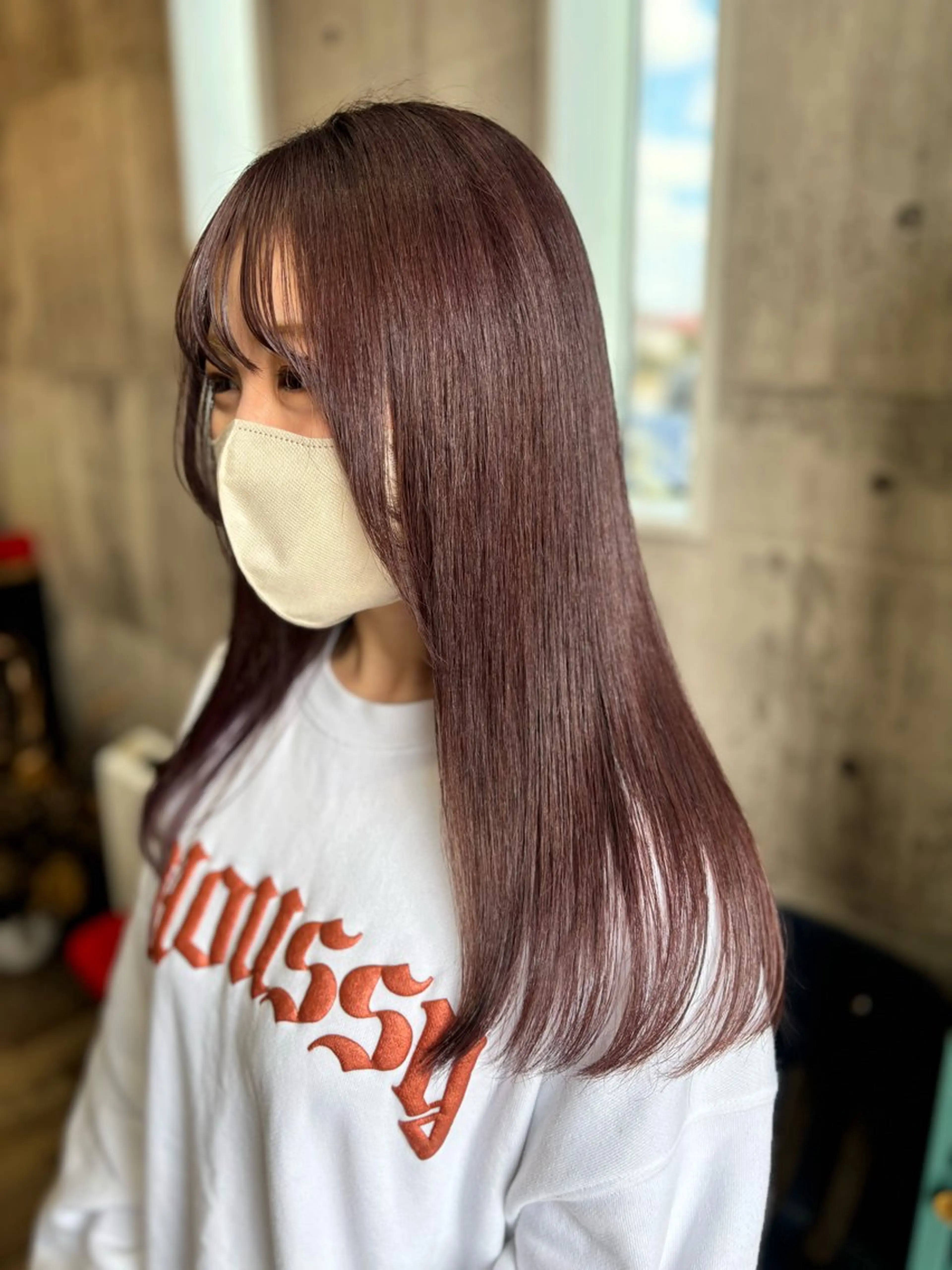 セミロング パープルカラー 髪質改善 カット ヘアカラー トリートメント Welila by haku所属・yuuki ウェリラバイハクのヘアスタイル
