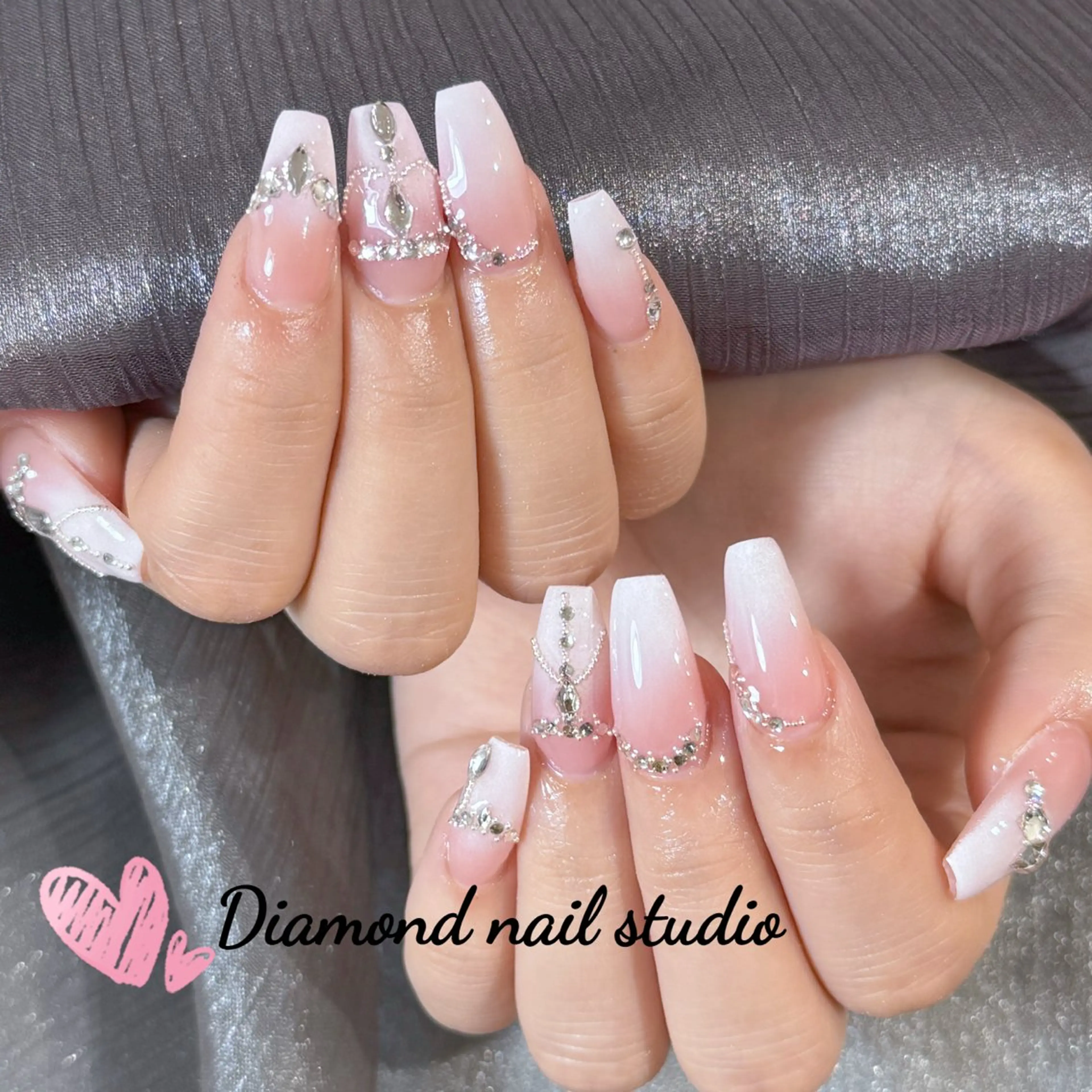 ネイル ハンドネイル ハンドケア Diamond 🧚🏻‍♀️のネイルデザイン