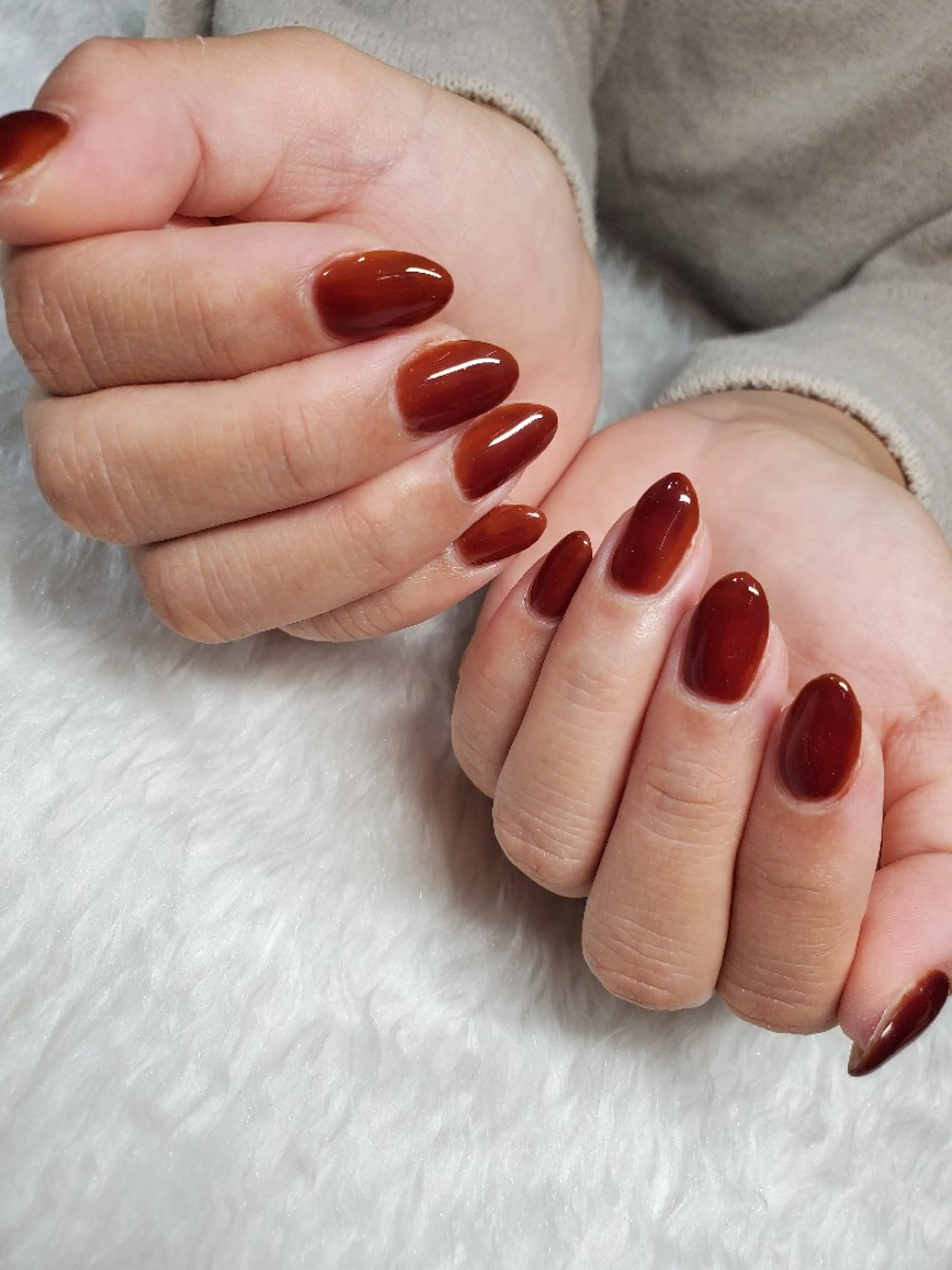 ネイル ワンカラーネイル ハンドネイル ネイルサロンベルティ .ひとみのネイルデザイン