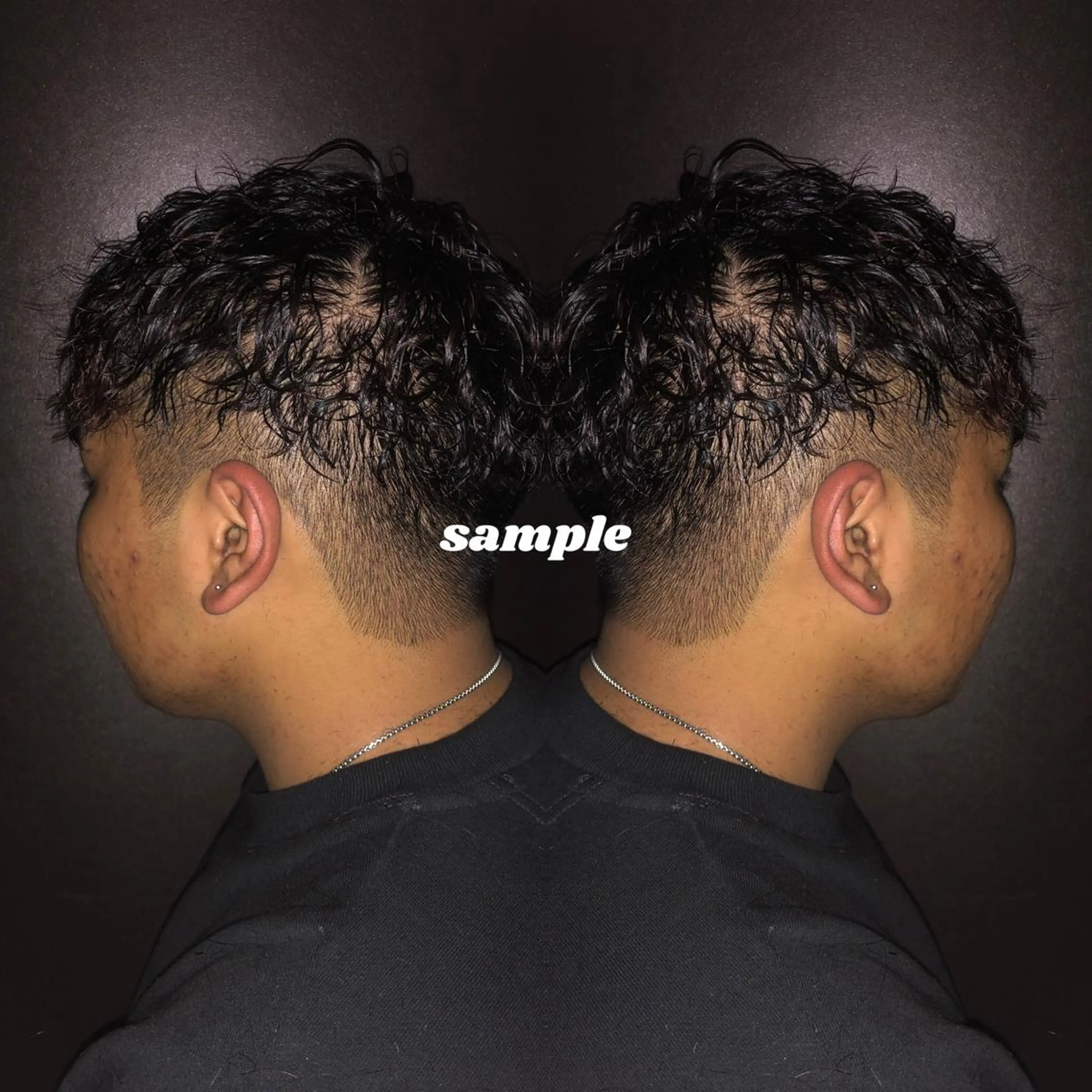 パーマ メンズ フェードカット メンズパーマ 刈り上げ スパイラルパーマ カット パーマ Richromatic所属・M Jのヘアスタイル
