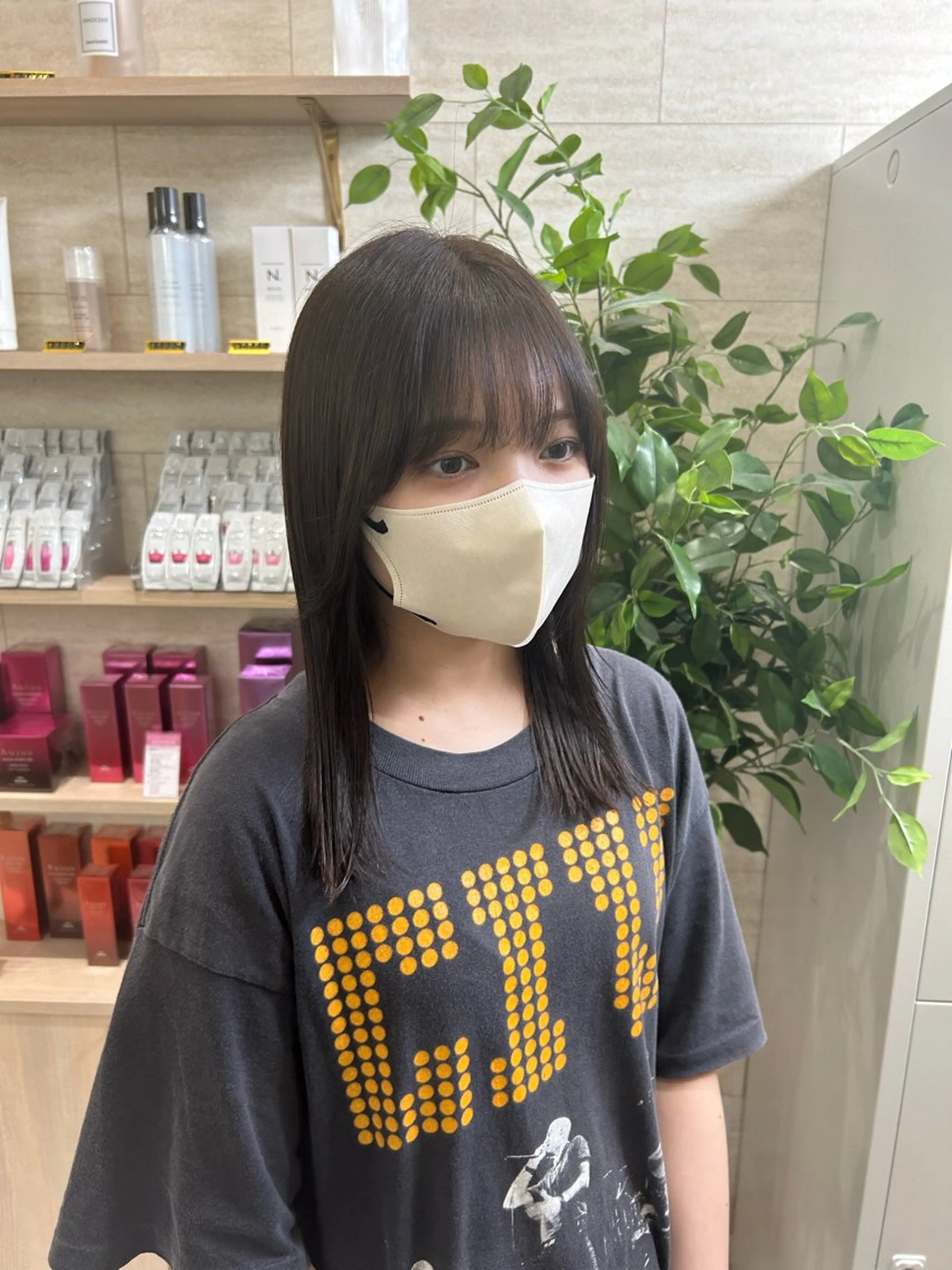 カラー グレージュ オリーブグレージュ オリーブグレー Zina熊本 /花菜のヘアスタイル