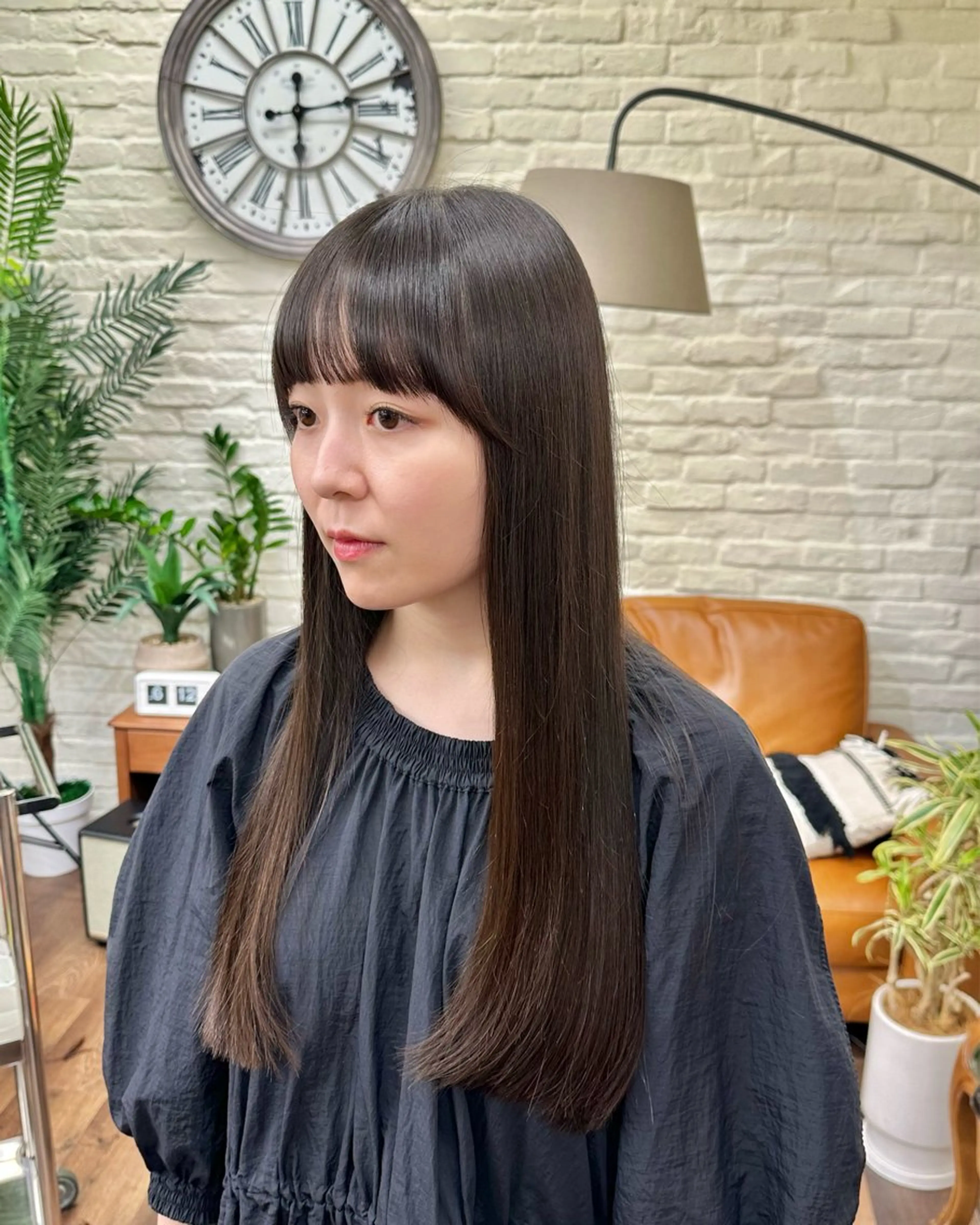 ロング パーマ カット 縮毛矯正 🪼髪質改善/艶髪/ 美髪/gite菊のヘアスタイル