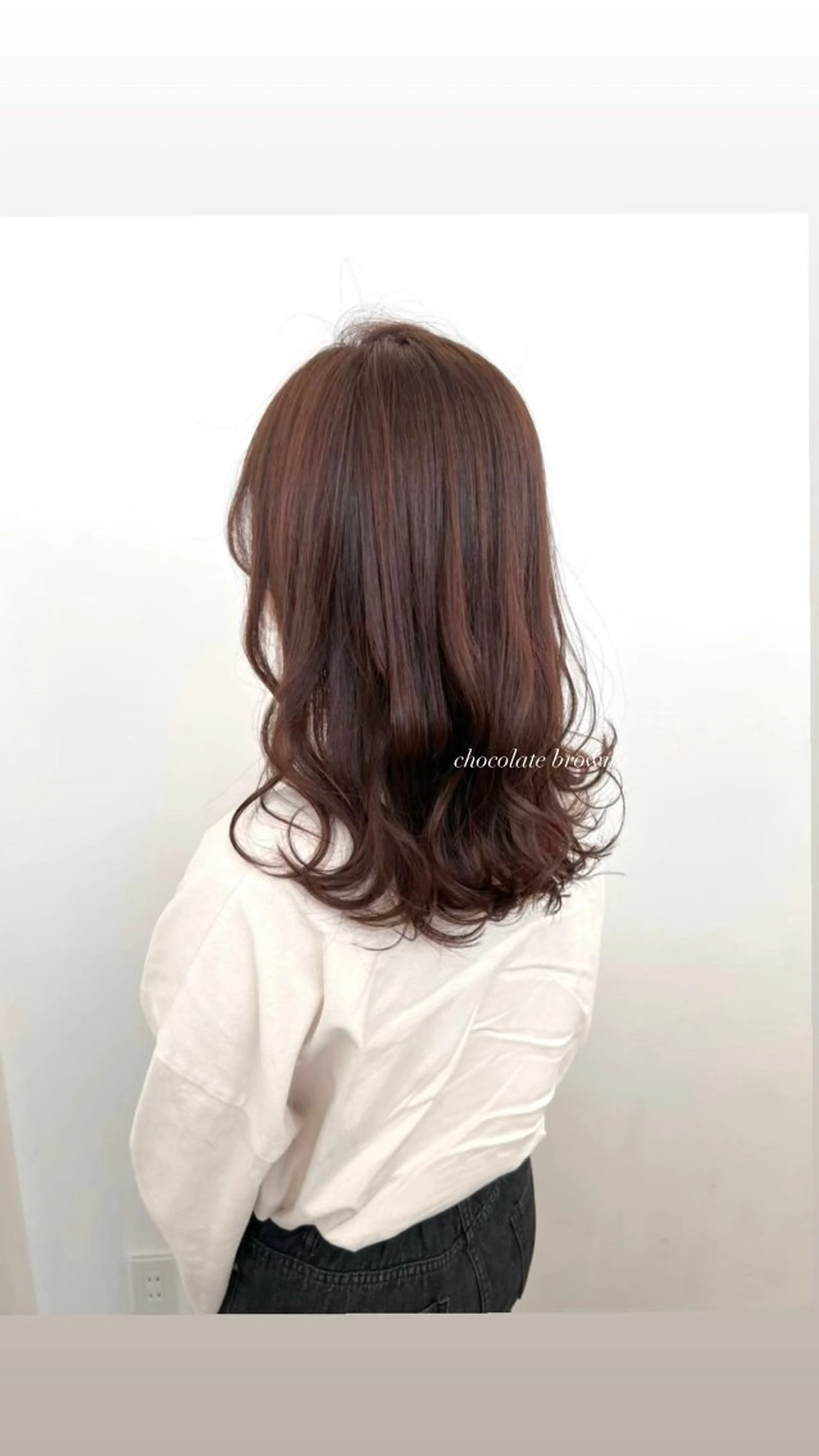 セミロング ヘアカラー ParveMix 宮﨑 梨里のヘアスタイル