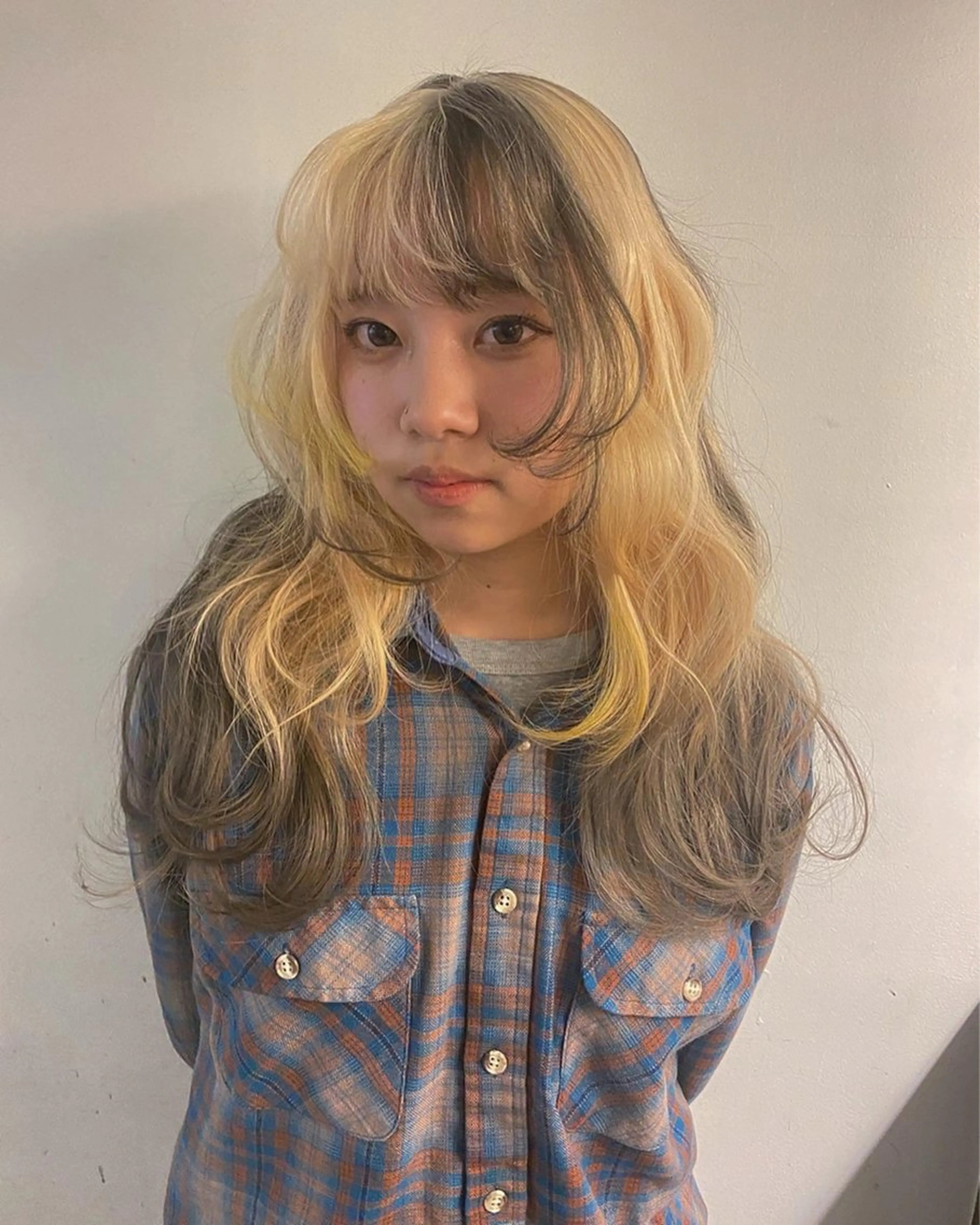 ロング ヘアカラー abe yuikaのヘアスタイル