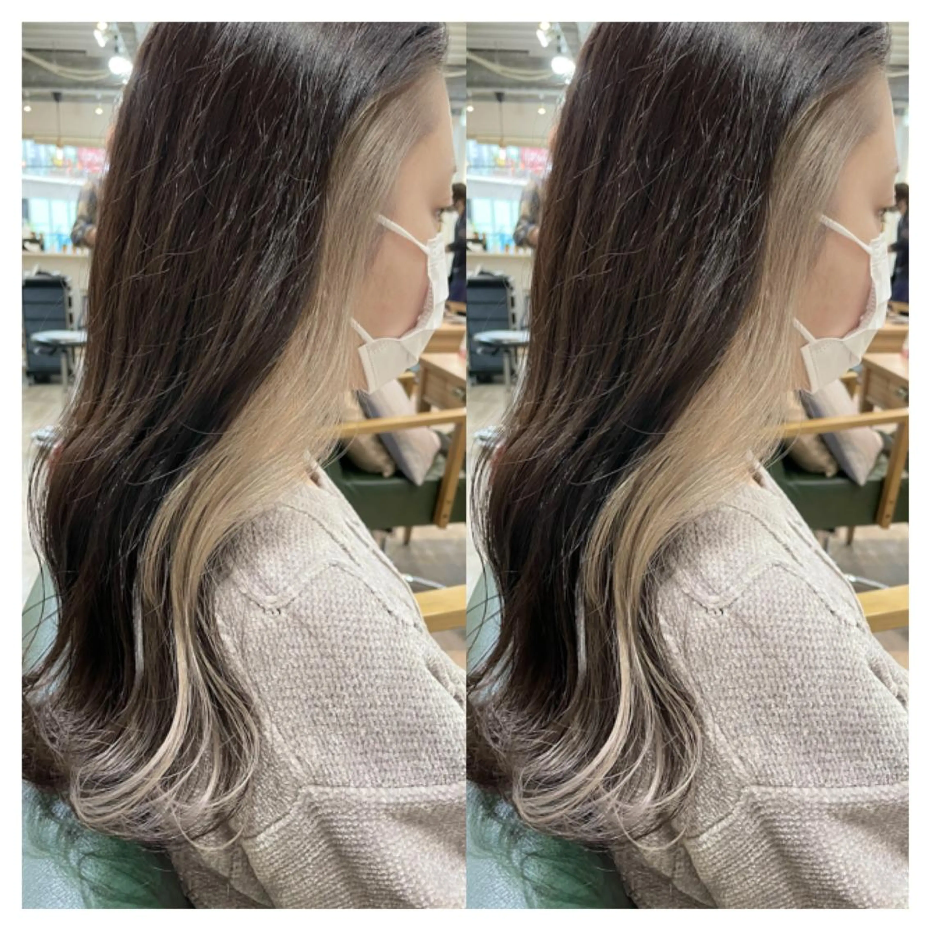 ロング カラー カット ヘアカラー トリートメント 村山 茉衣のヘアスタイル