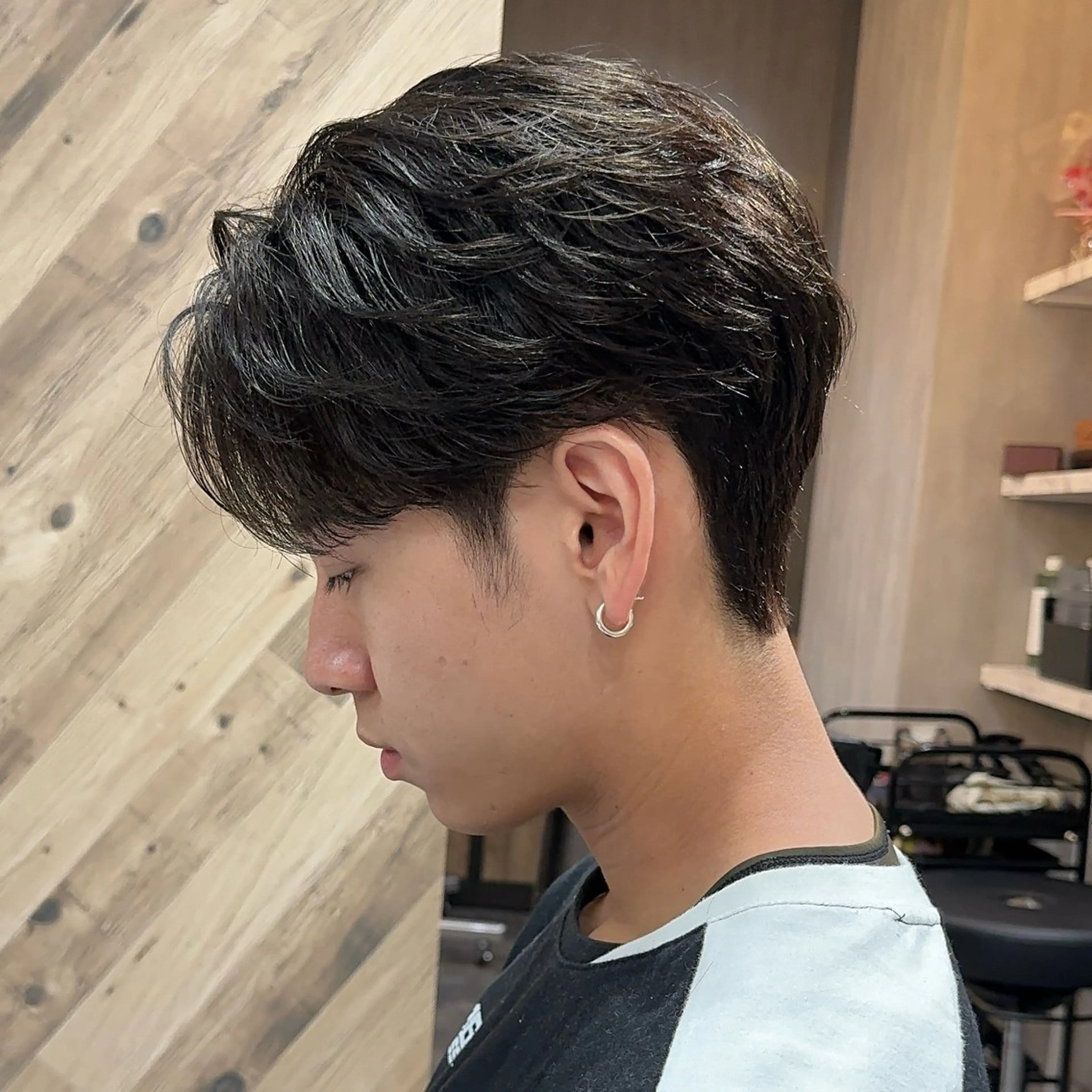 ショート パーマ メンズ カット パーマ トリートメント ヘアセット ✂︎メンズ特化✂︎ KAYAのヘアスタイル