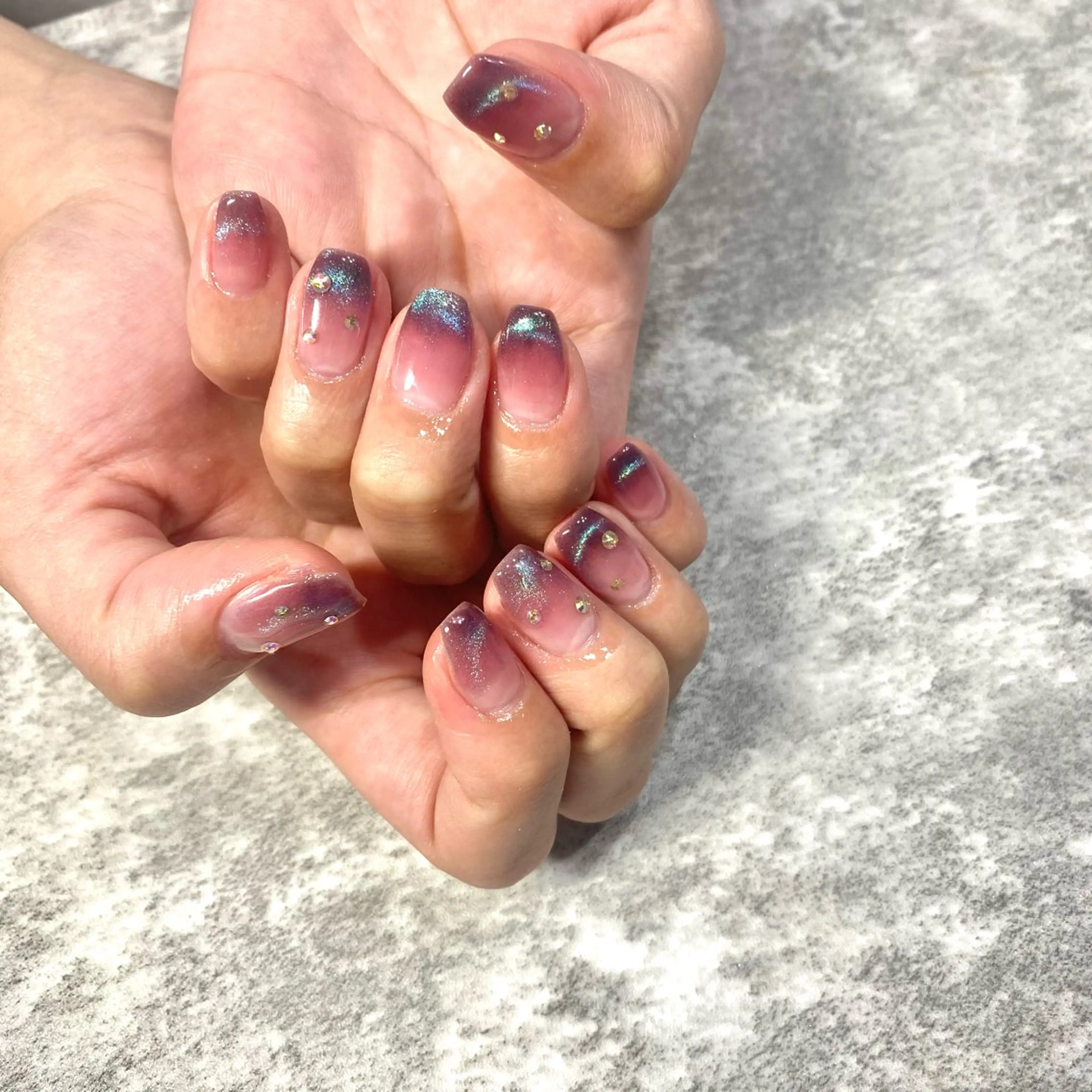 ネイル ブルー ハンドネイル ★Rinail... .のネイルデザイン