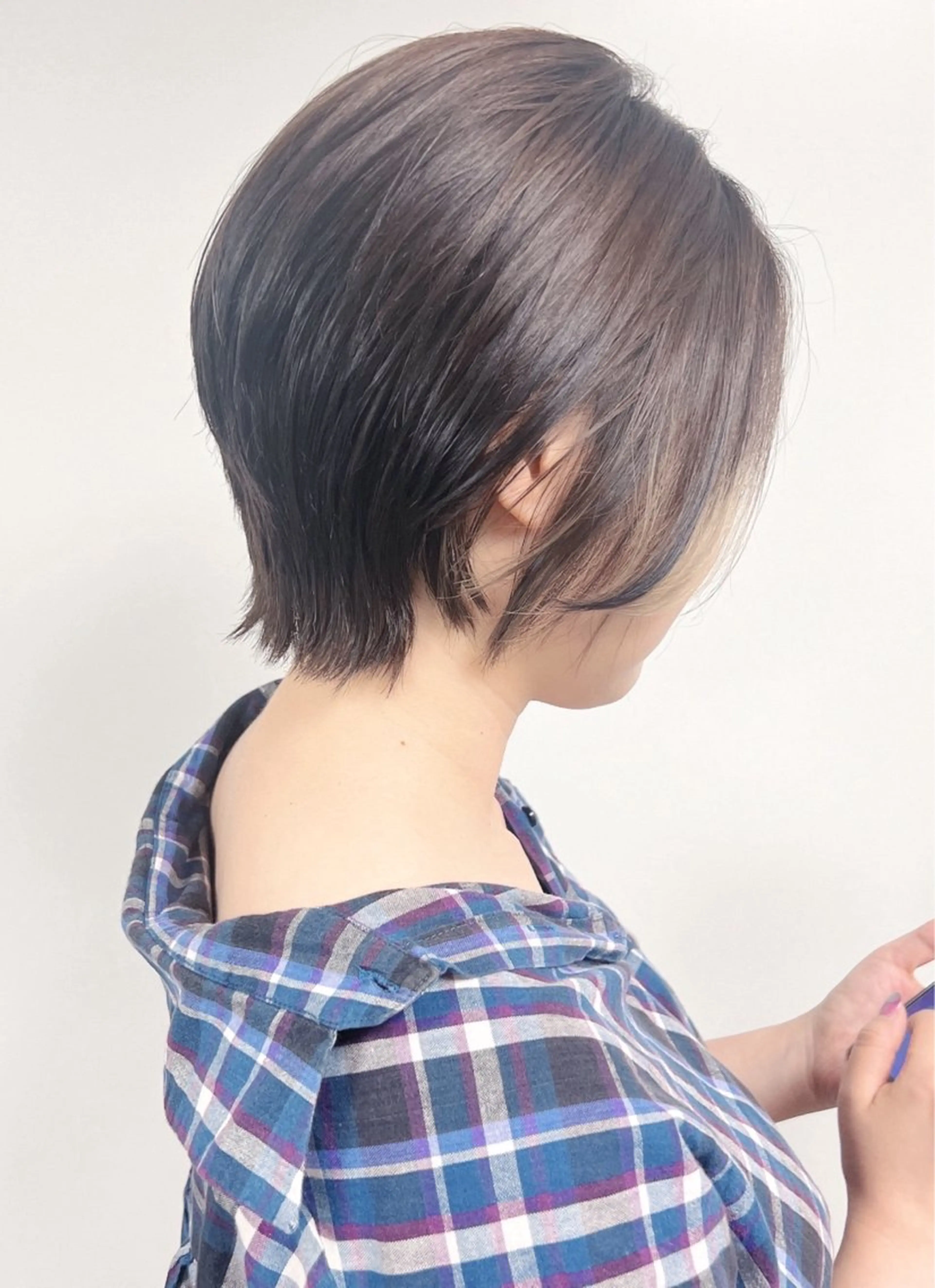 ミディアム 似合わせカット morio from london所属・松岡彩華 ボブ /グレージュのヘアスタイル