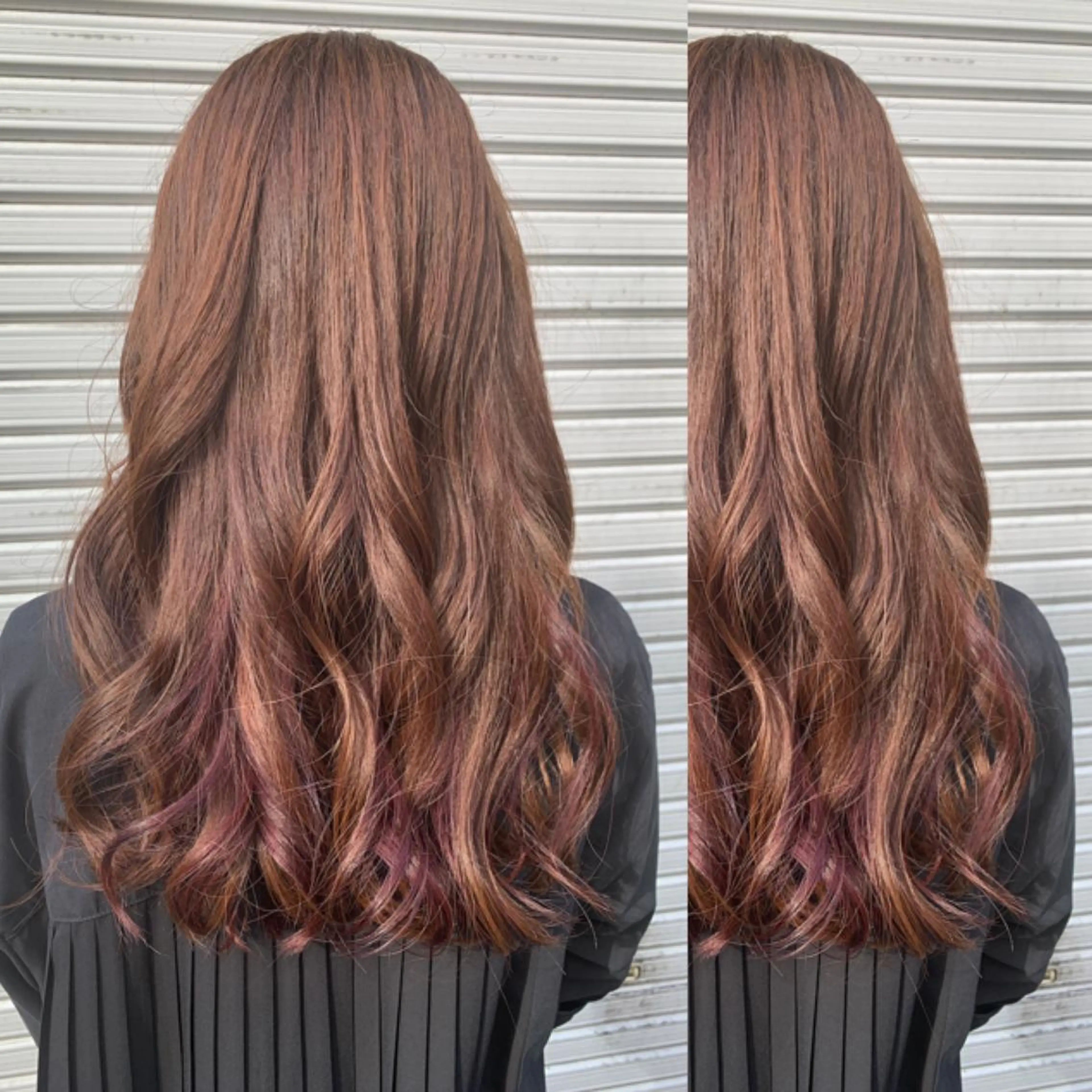 ロング カラー ヘアアレンジ 🦋韓国ヘア 坂本 菜摘🦋のヘアスタイル