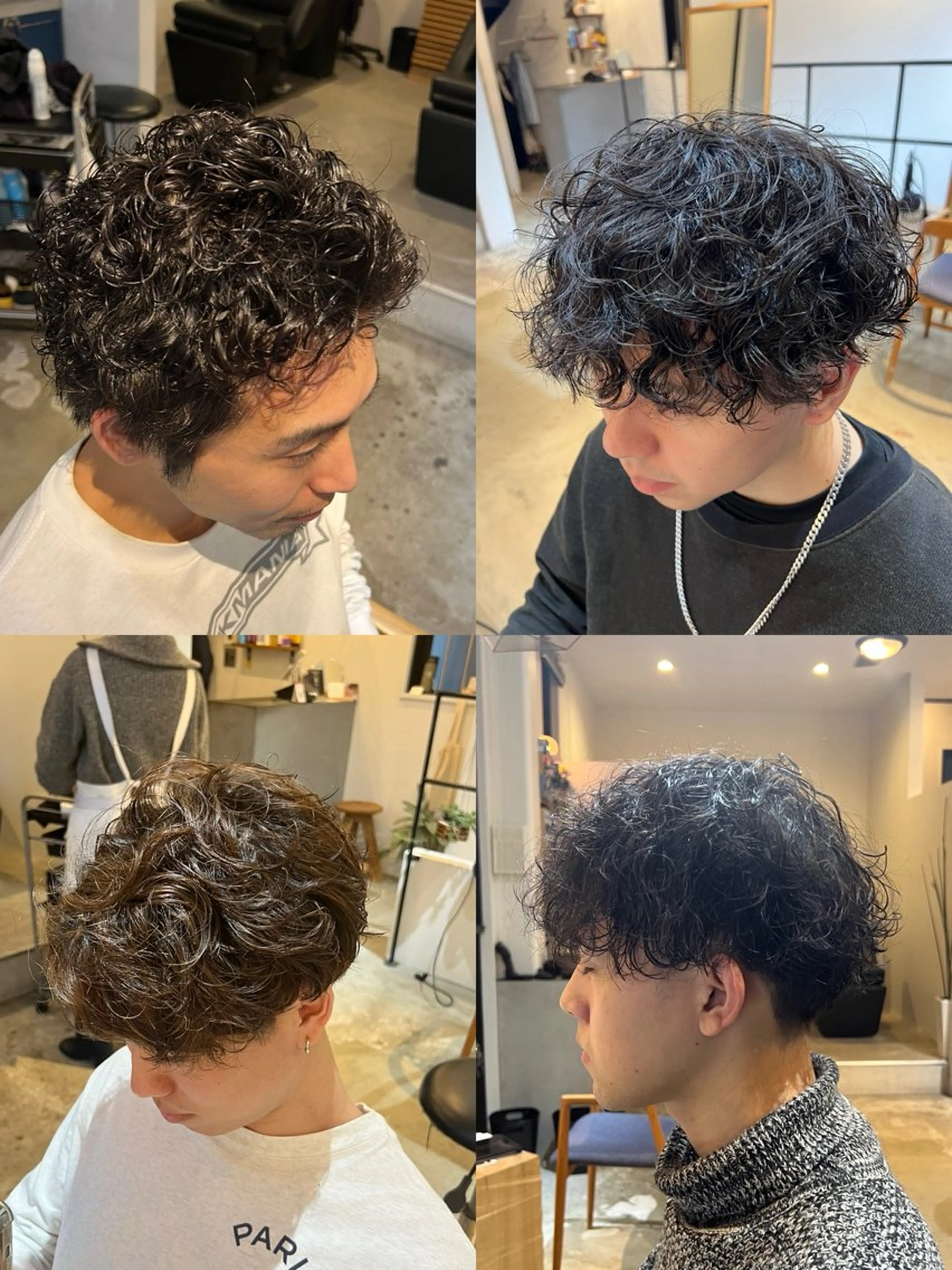 パーマ メンズ カット パーマ 大阪メンズハイトーン /スパイキー/RAIのヘアスタイル