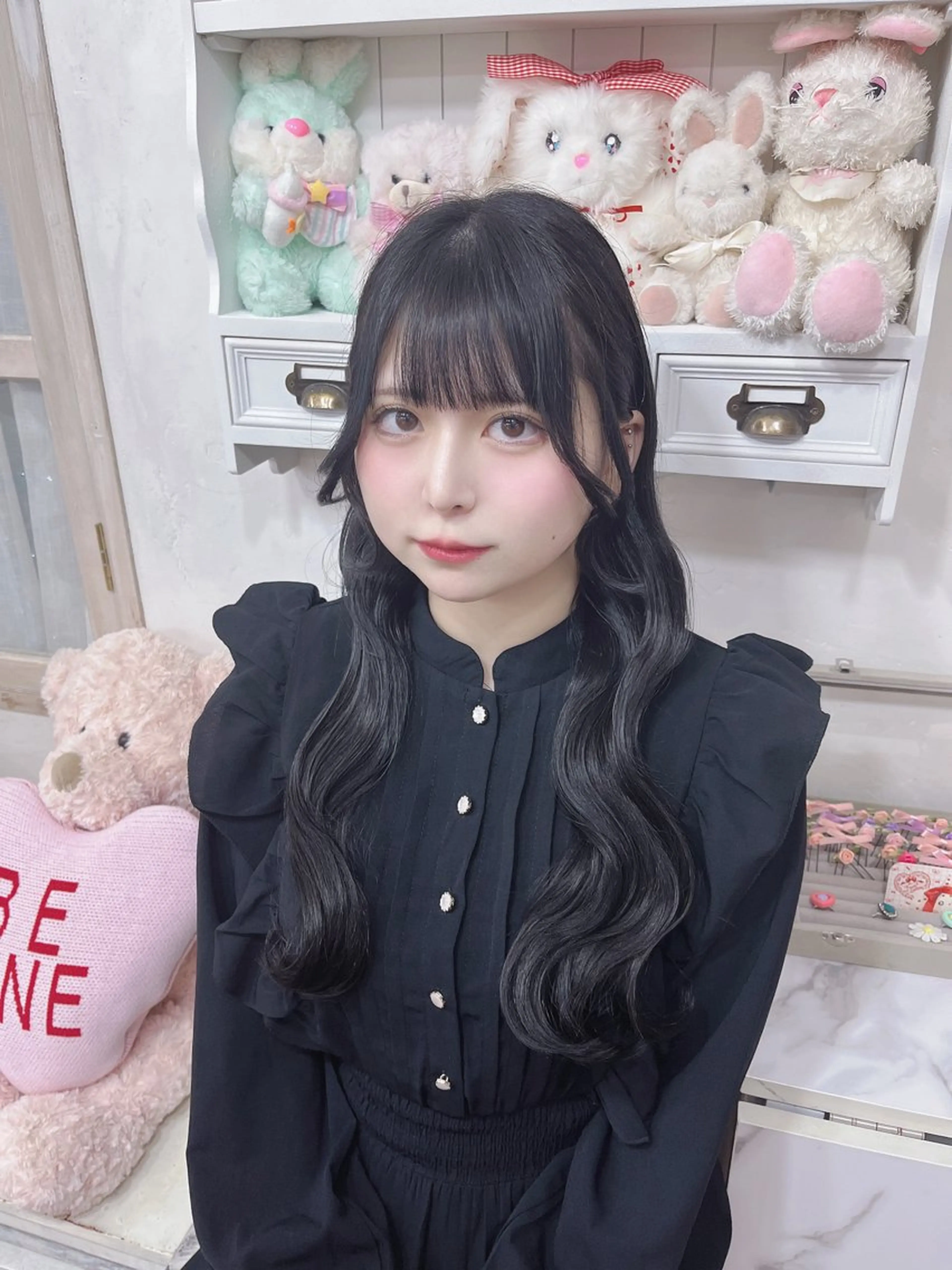 可愛い前髪カットの写真
