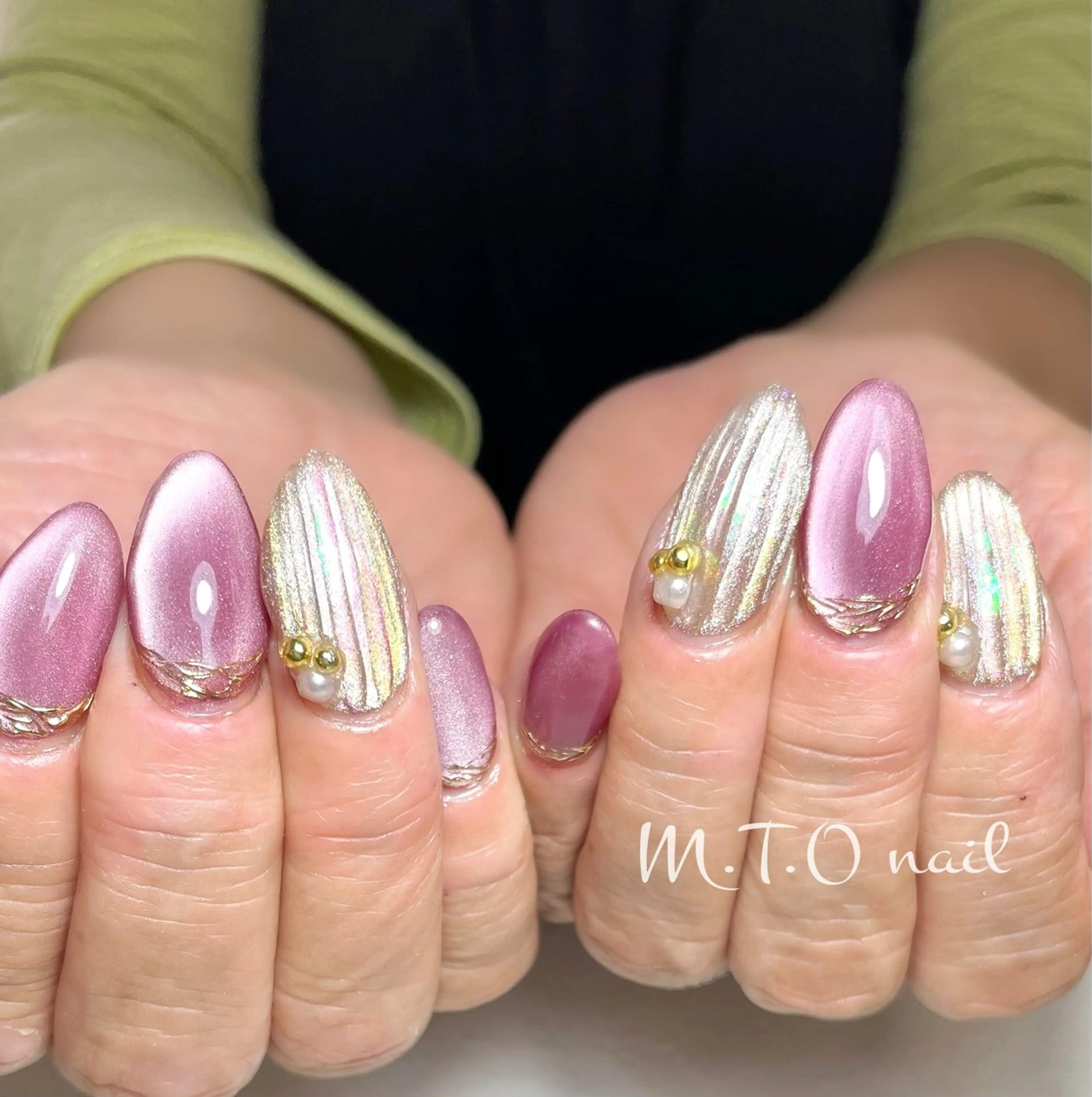 ネイル 氷ネイル・うるうるネイル M.T.O nail takaのネイルデザイン