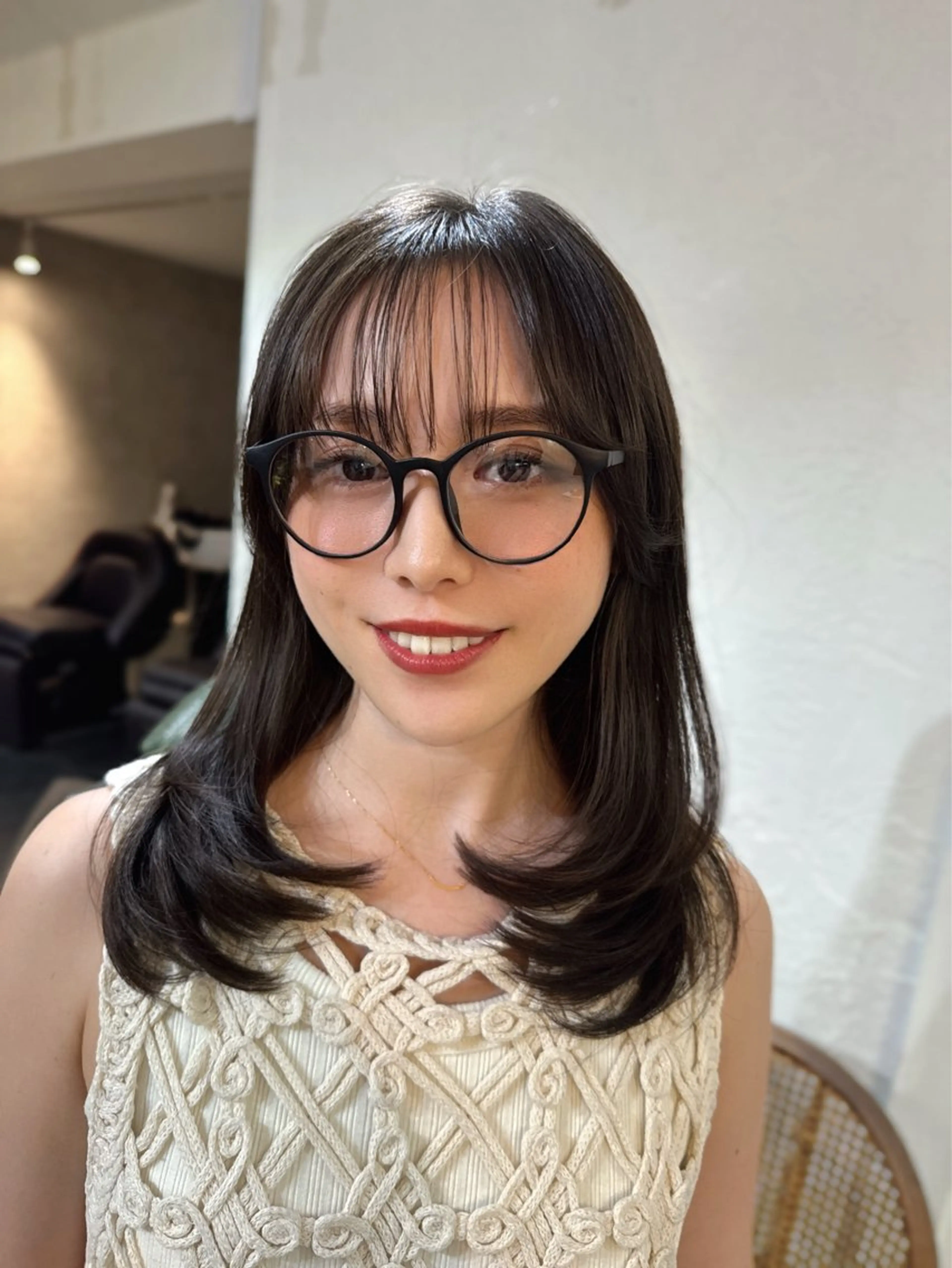 ミディアム カット トリートメント 髪質改善TABATA YUUKI 表参道のヘアスタイル