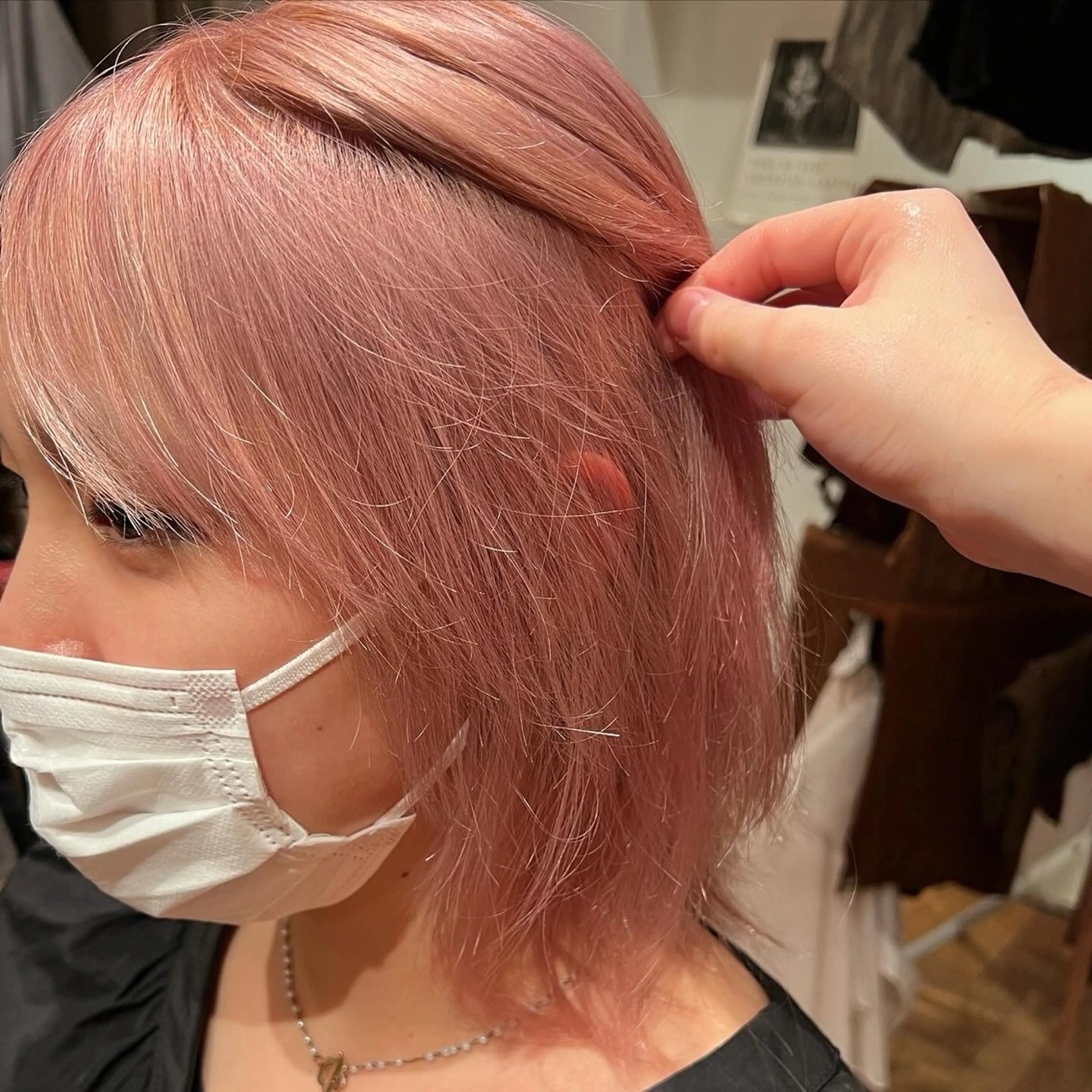 ミディアム ヘアカラー ayumi hondaのヘアスタイル