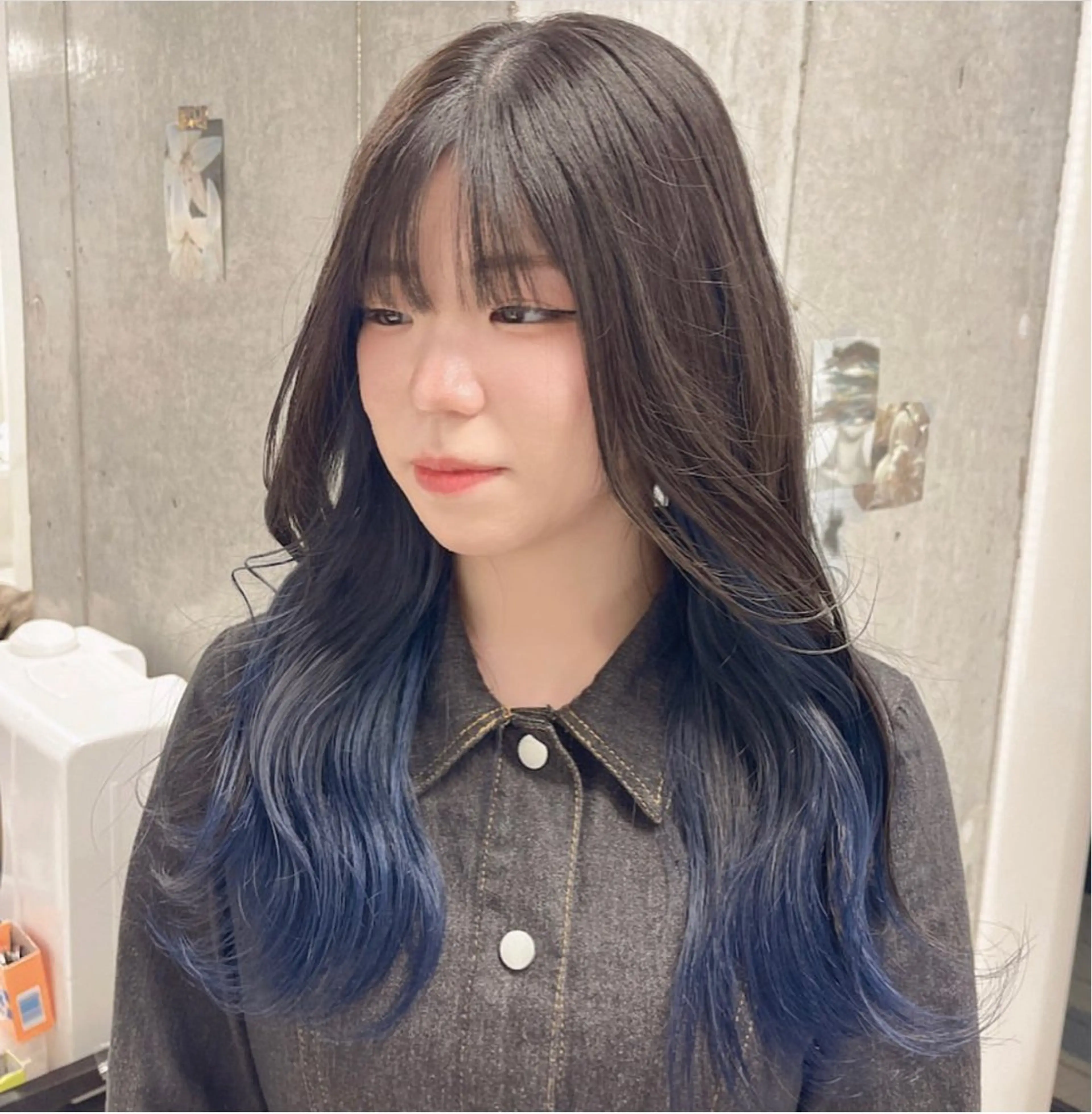 セミロング カラー ブリーチ インナーカラー ねいるとあいの店キュプレ橘通店所属・harua キュプレ/アイリストのマツエク・マツパデザイン