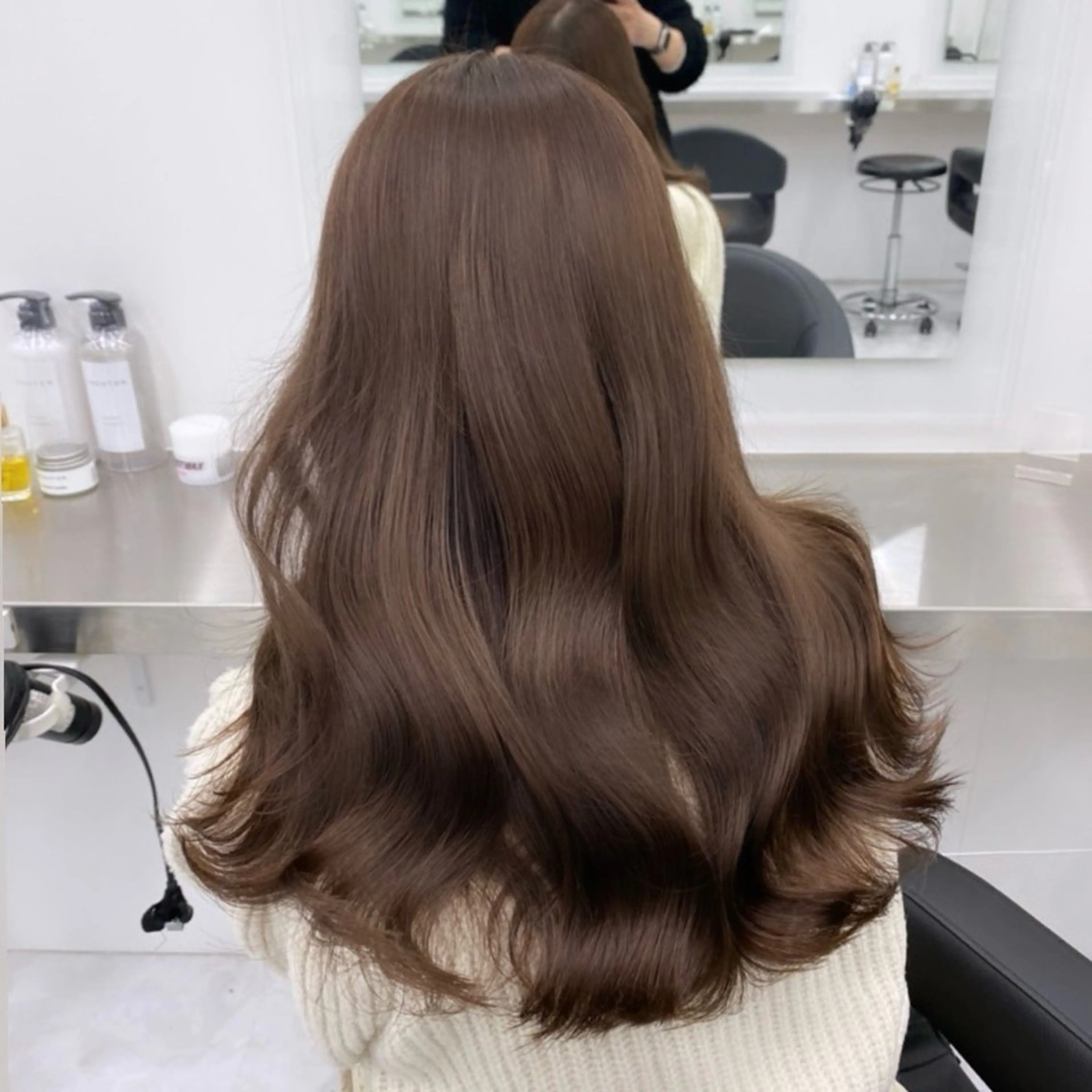 カラー ヘアカラー ヘアセット 🤍透明感グレージュ カラー🤍RINのヘアスタイル