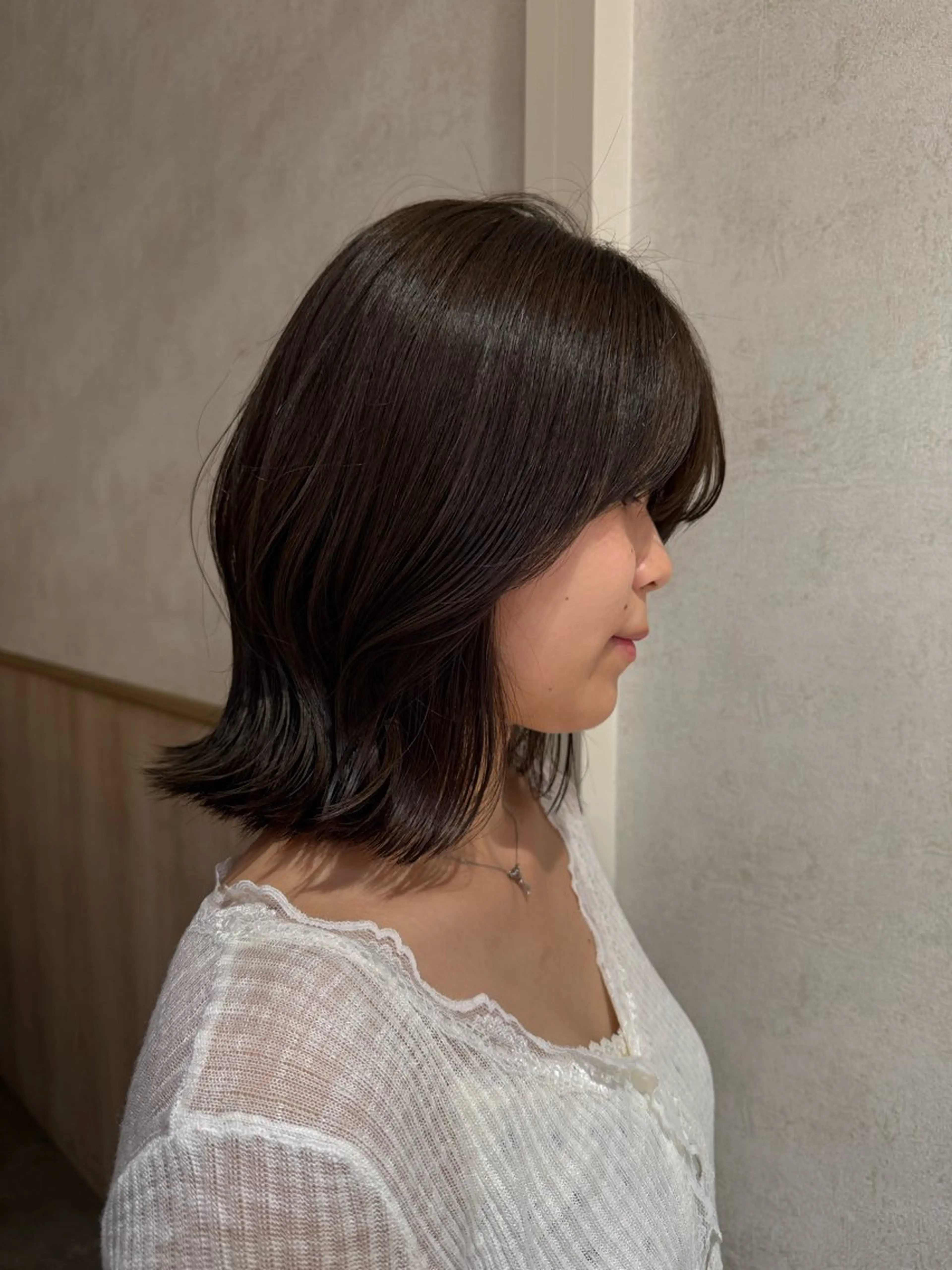 カラー ブラウンカラー オリーブブラウン カット ヘアカラー sakura/暖色/ 透明感/艶カラーのヘアスタイル