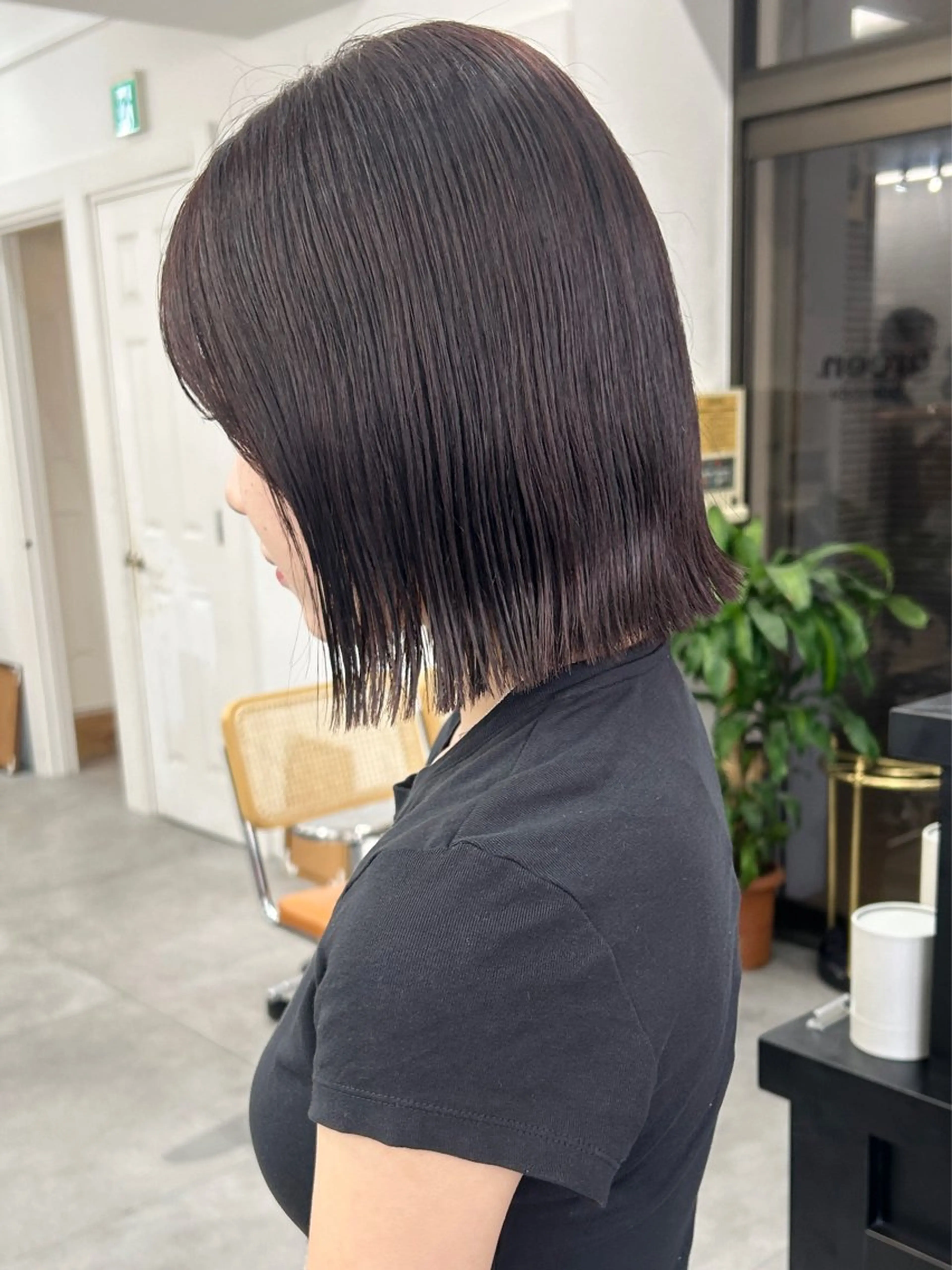 ミディアム カラー カット ヘアカラー トリートメント ボブ/透明感カラー /サナ🌼のヘアスタイル