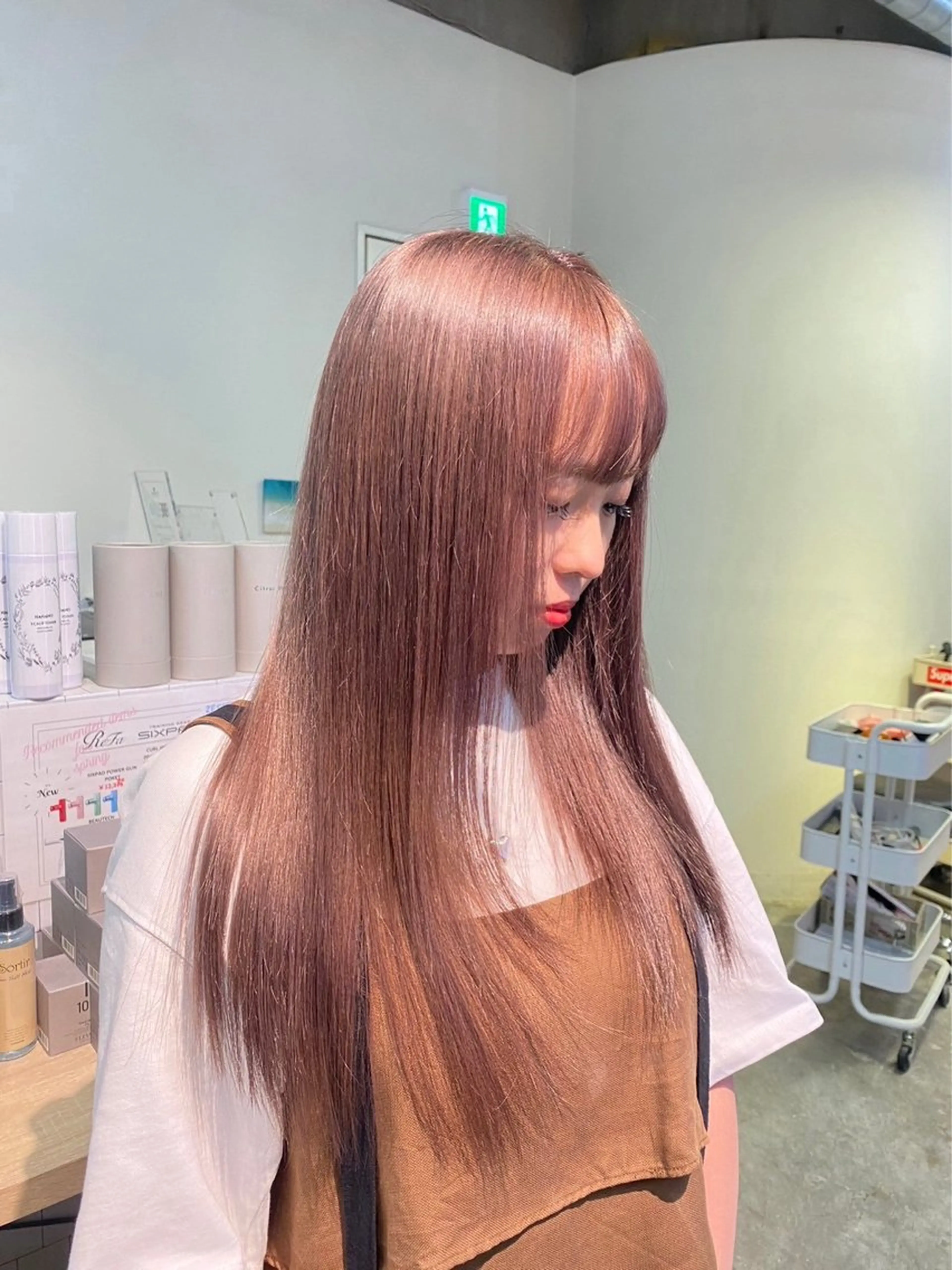 ロング カラー ヘアカラー ハイトーン/ネイル /ミウ 🌺❤︎のネイルデザイン