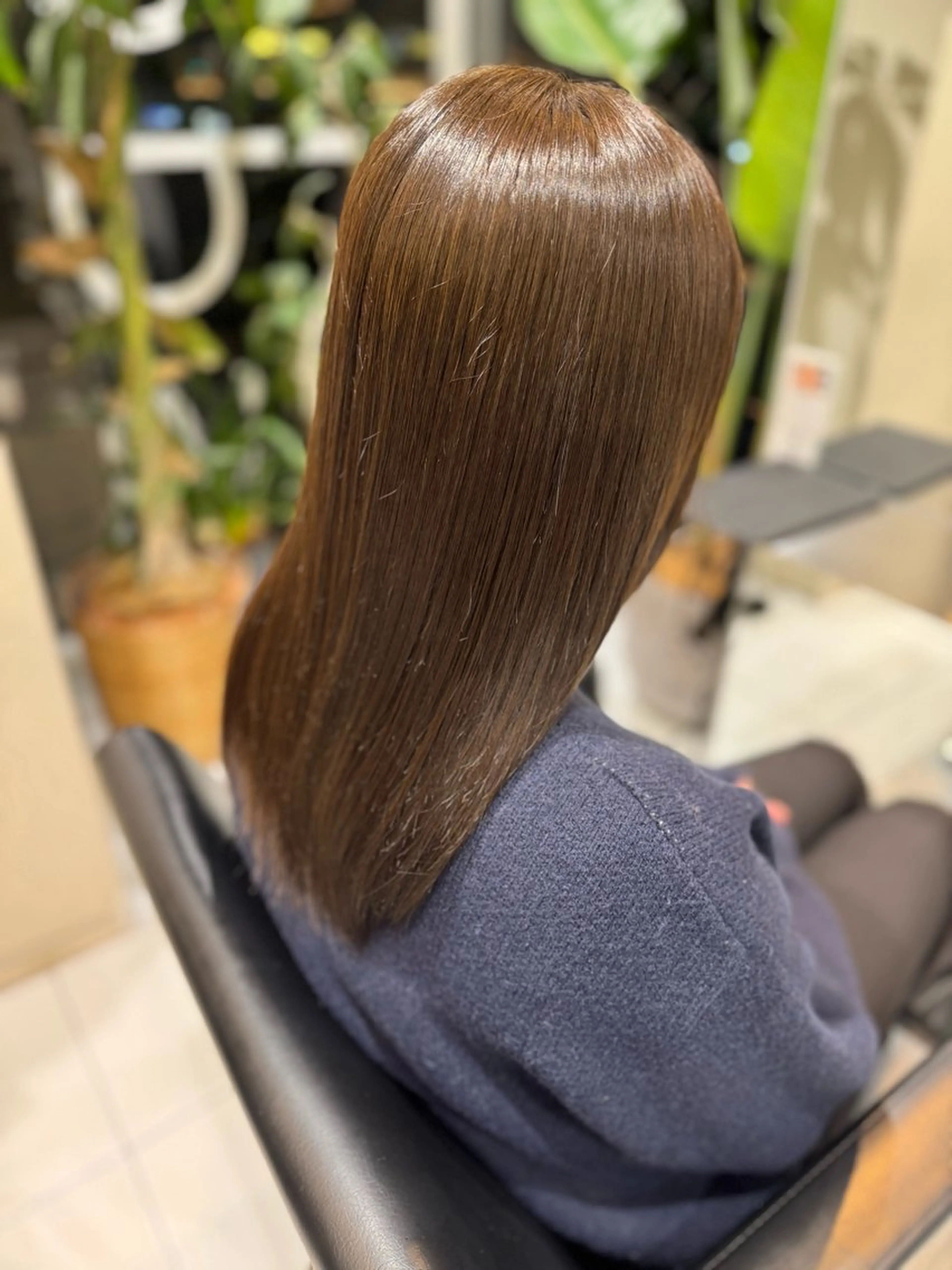 セミロング カラー 片山 優芽のヘアスタイル