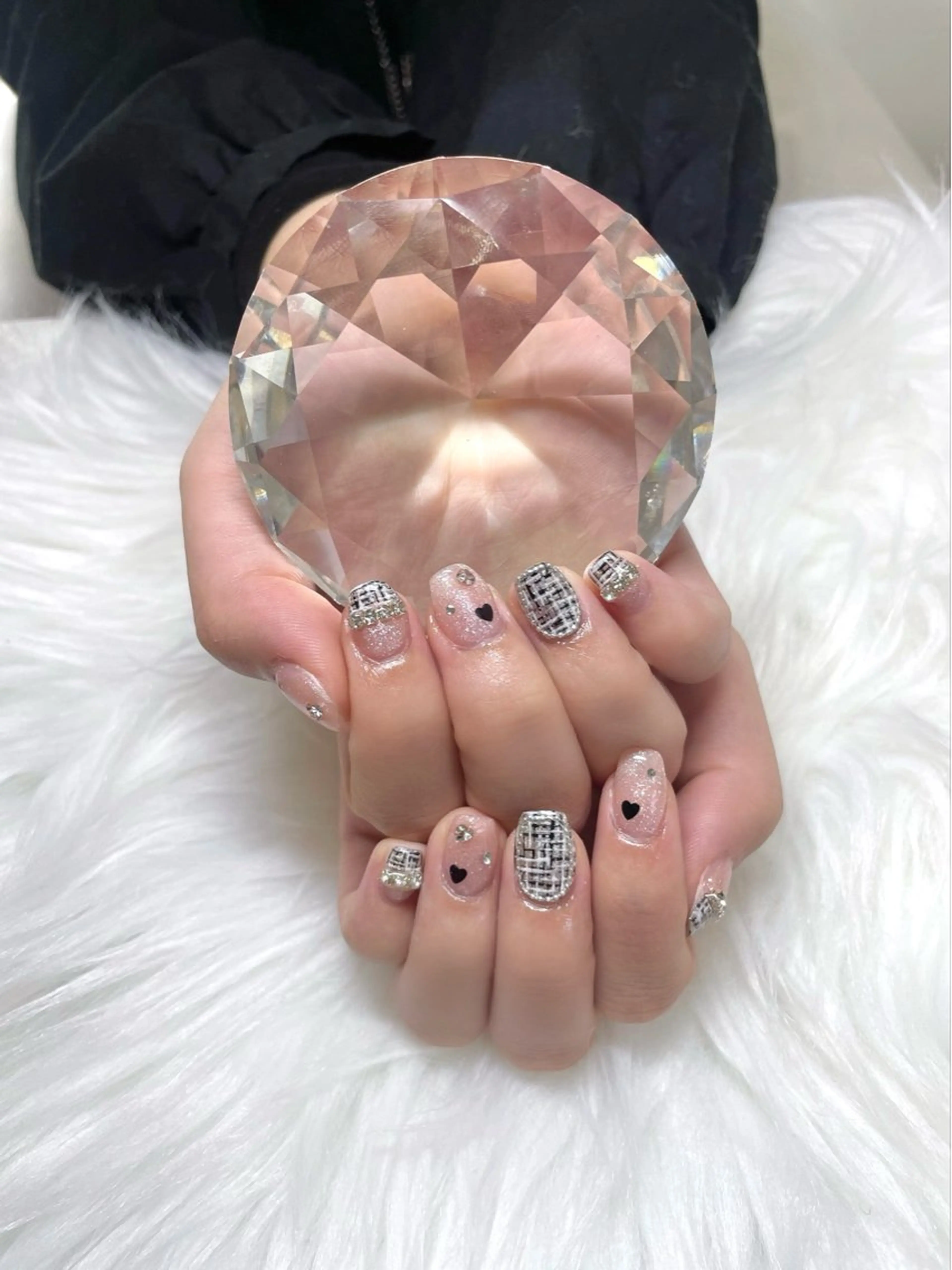ネイル ツイードネイル ハンドネイル e-up by boss所属・e-up nail Arisaのネイルデザイン