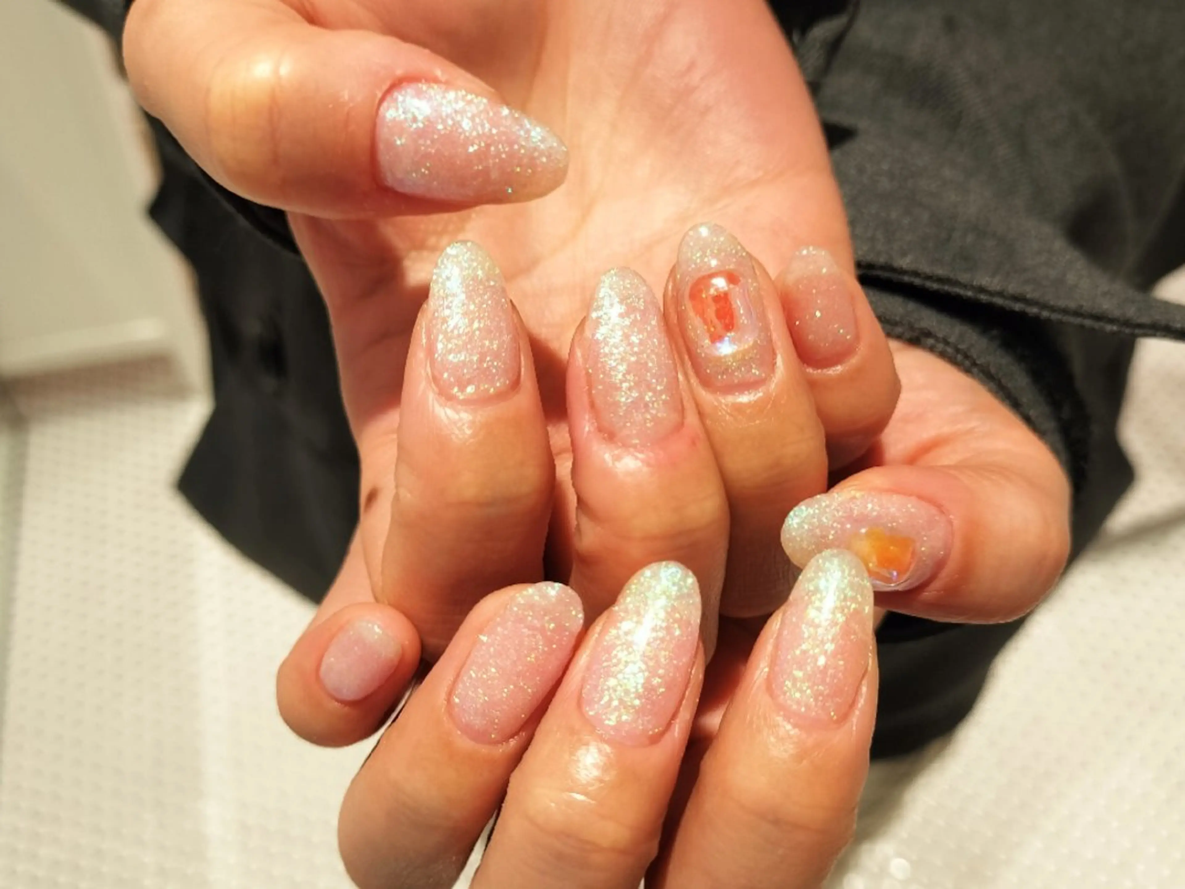 ネイル オーロラネイル ラメ(グリッター) pool🦄 miyamoto.のネイルデザイン