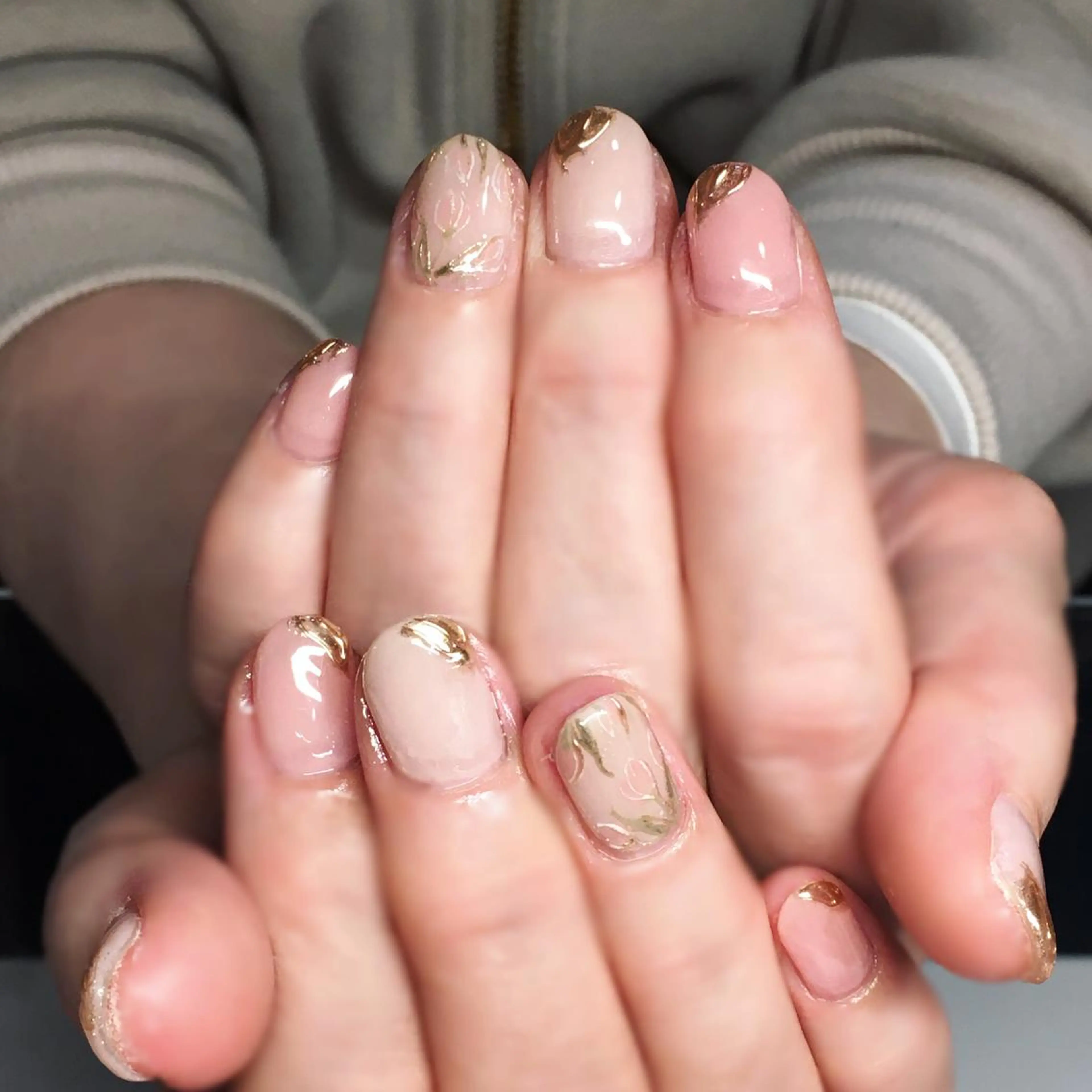 ネイル アートネイル フラワーネイル ジェルネイル ぷっくりネイル 春ネイル Nyanco Nailのネイルデザイン