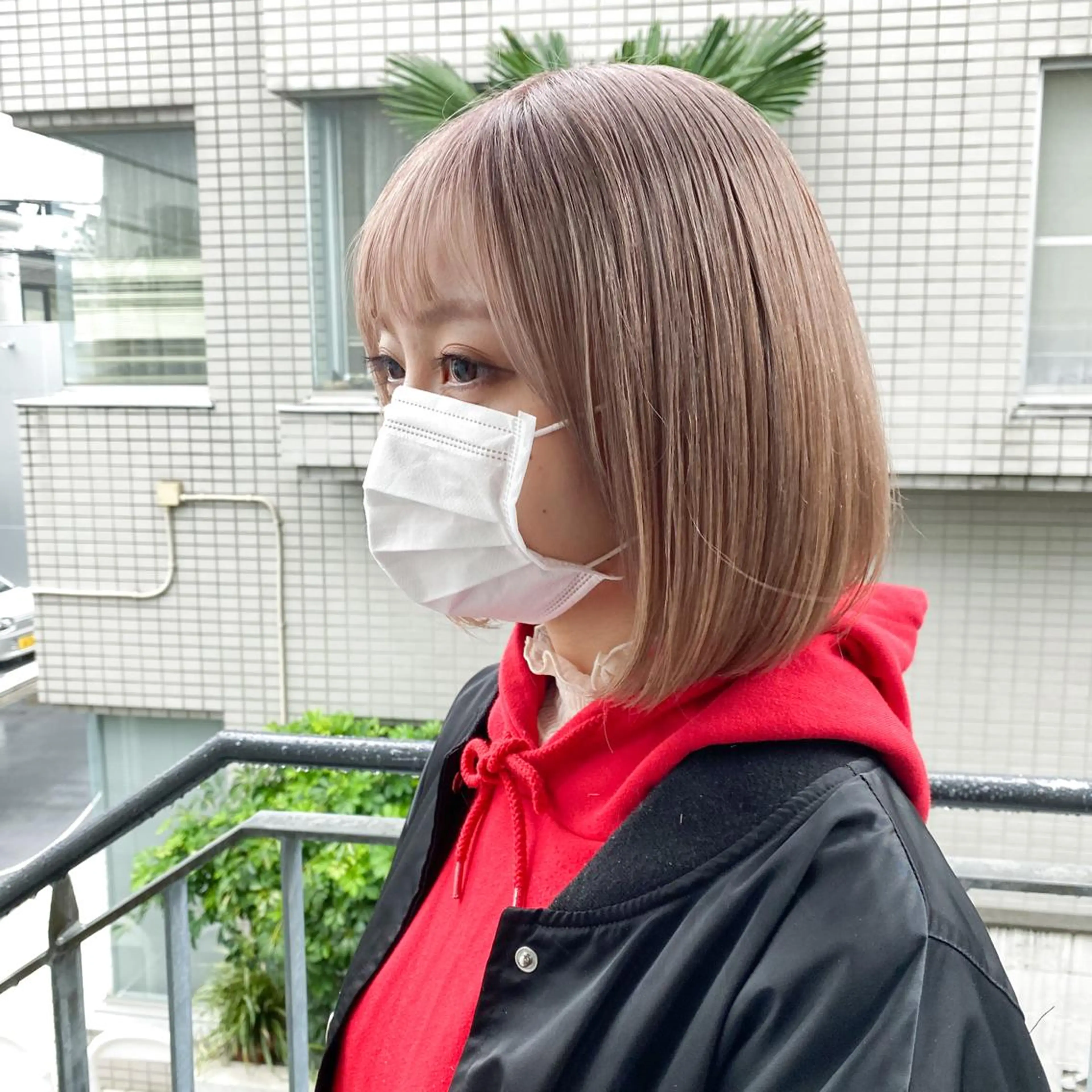 ショート カラー 艶髪ブリーチ 永井竜也のヘアスタイル