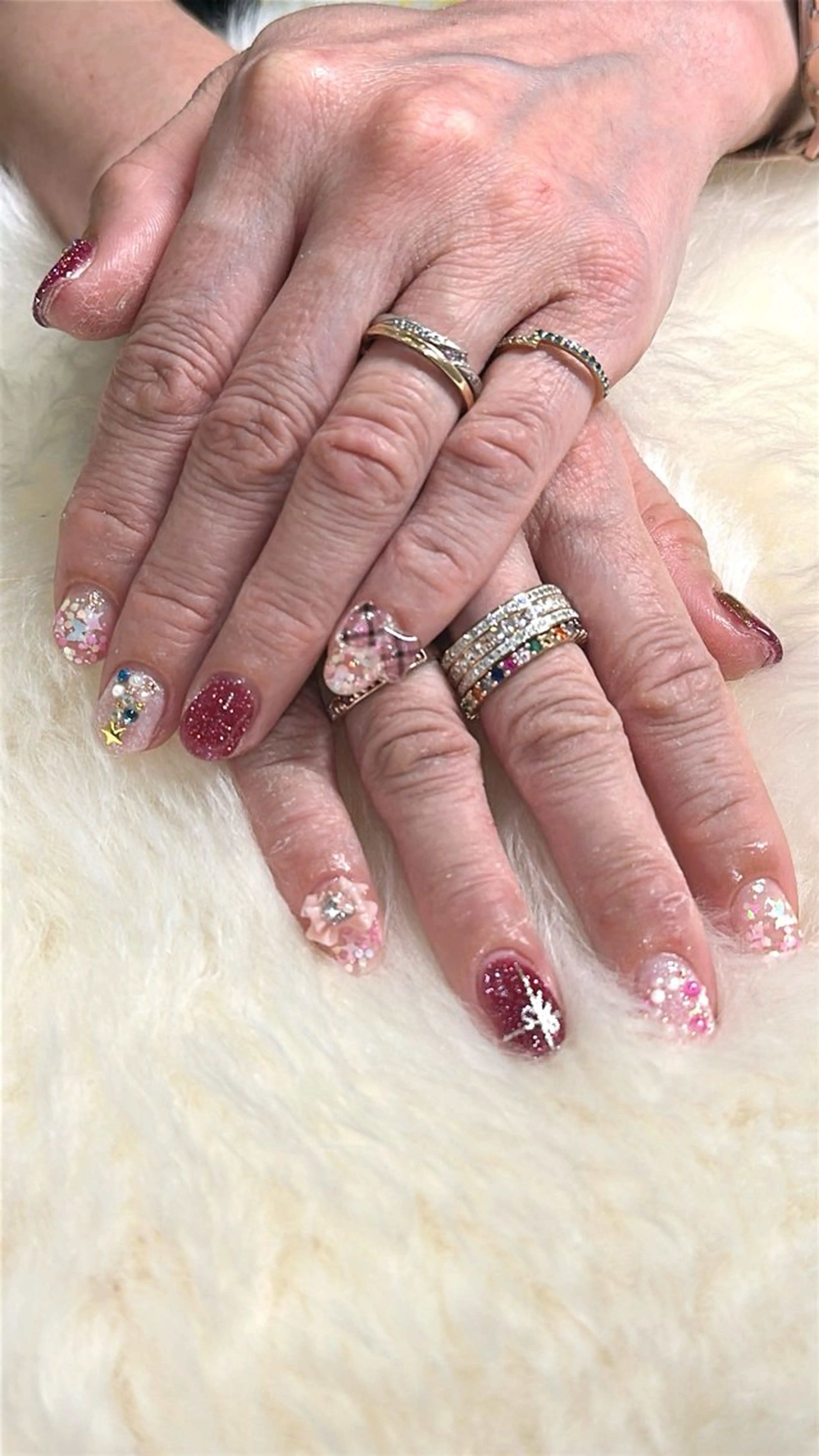 ネイル 冬ネイル クリスマス Queenie nailのネイルデザイン