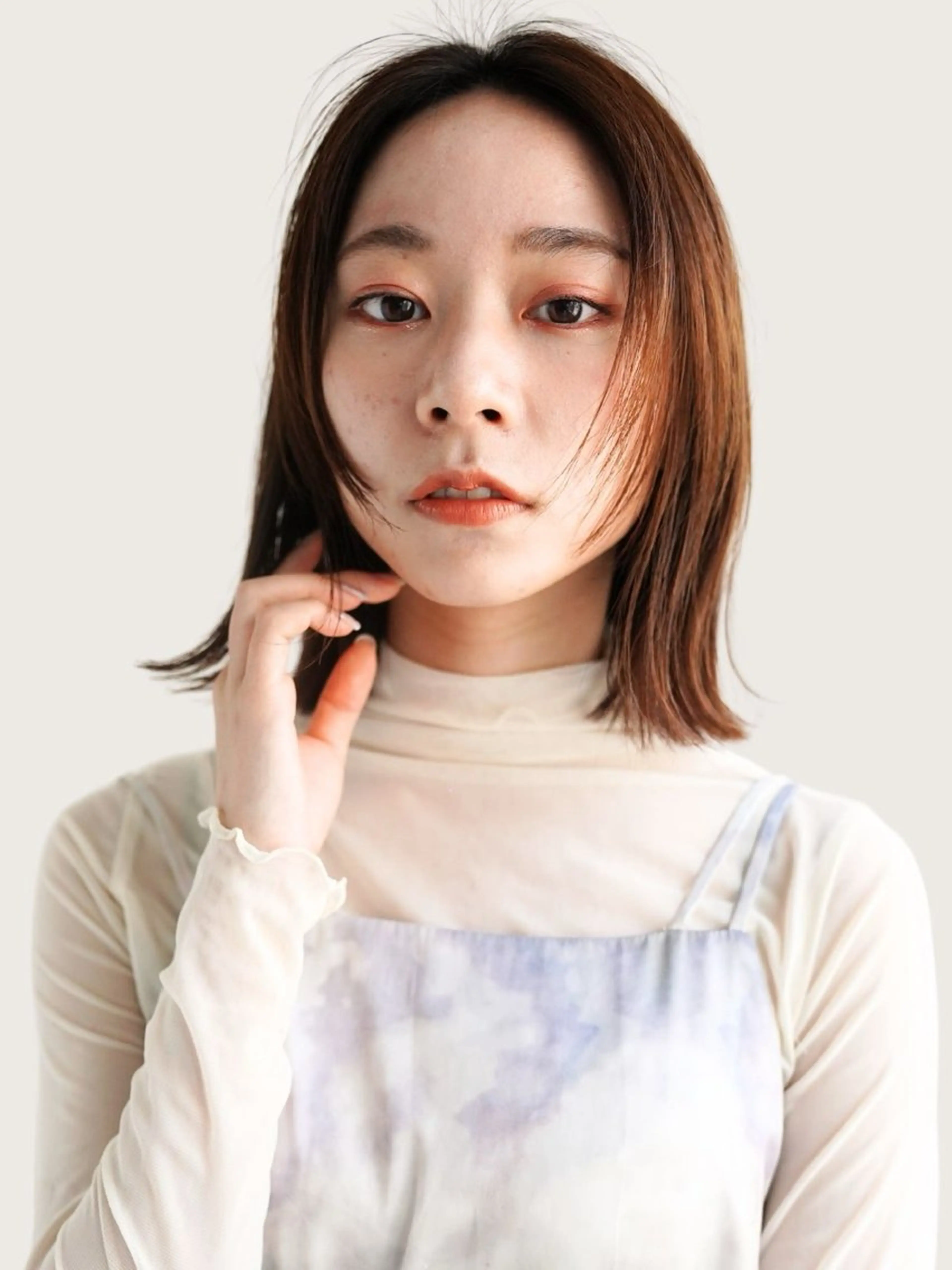 ミディアム トリートメント カット ヘアカラー トリートメント ニワ/レイヤーカット /透明感カラー💎のヘアスタイル