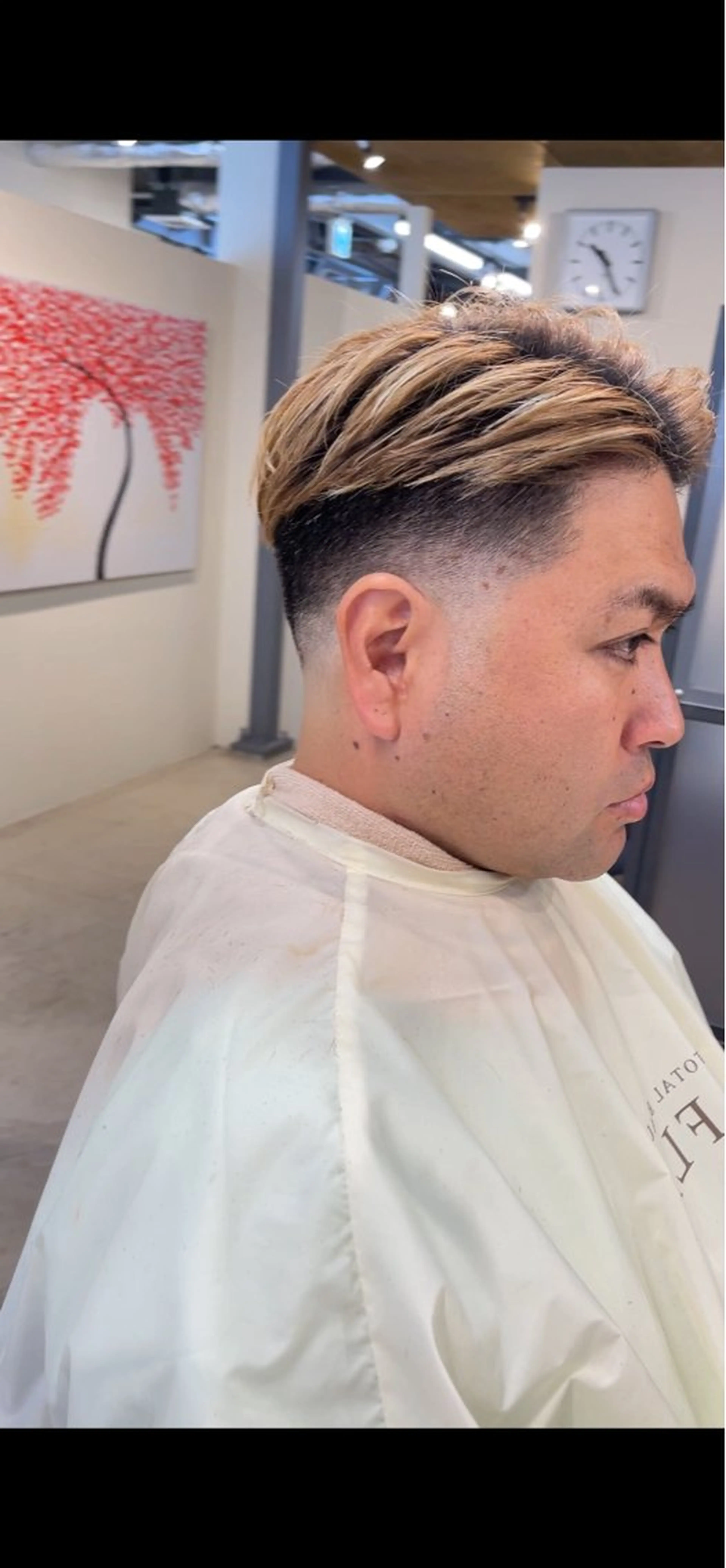 メンズ フェードカット スキンフェード 女性理容師 さちのヘアスタイル