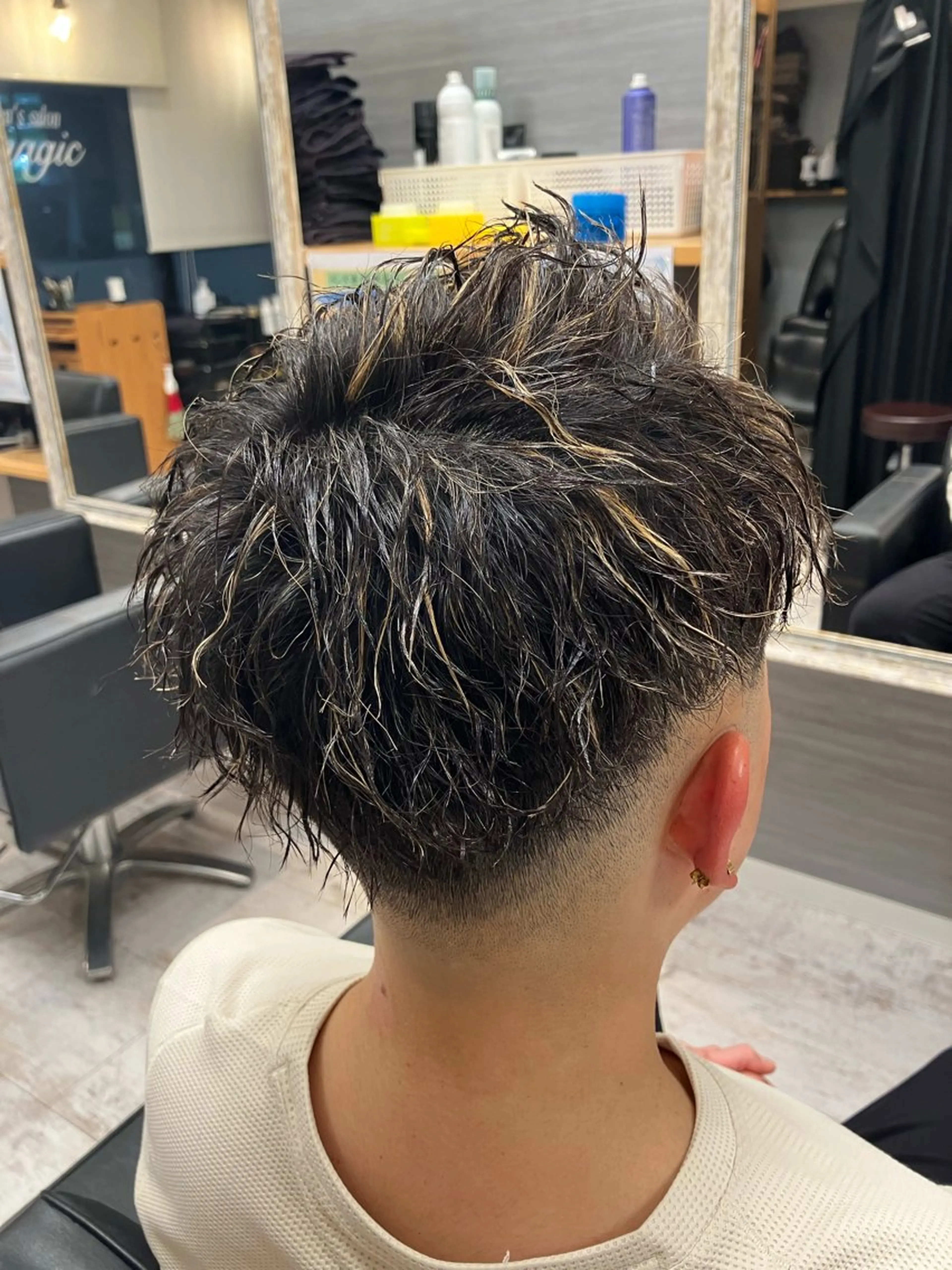 パーマ メンズ カット パーマ メンズ特化/パーマ/ フェードWATARUのヘアスタイル