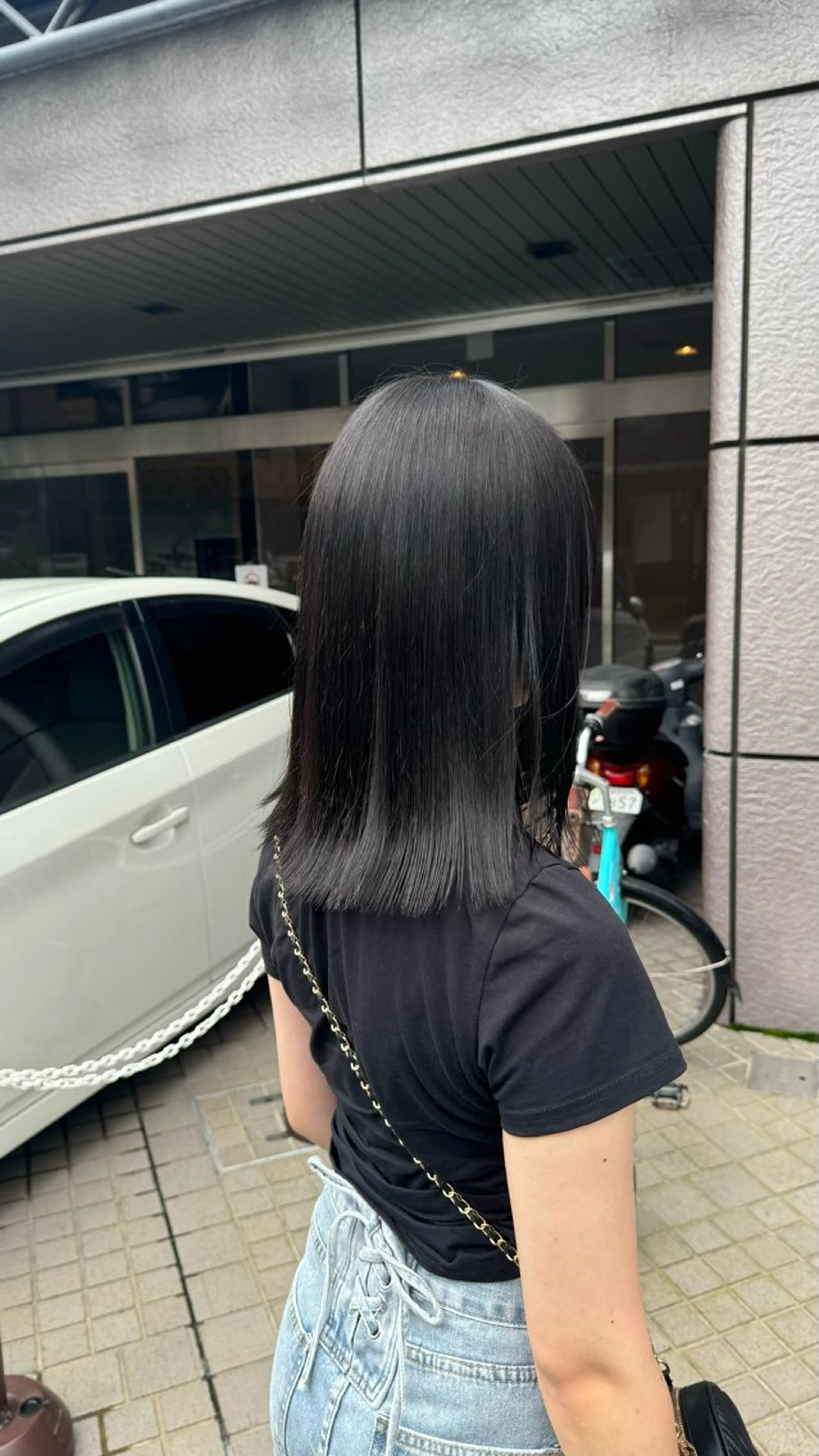 ミディアム カラー アッシュ ブラウンカラー カット ヘアカラー Real me　京都 四条烏丸ドゥエ店所属・タナカ｜ 京都美容師のヘアスタイル