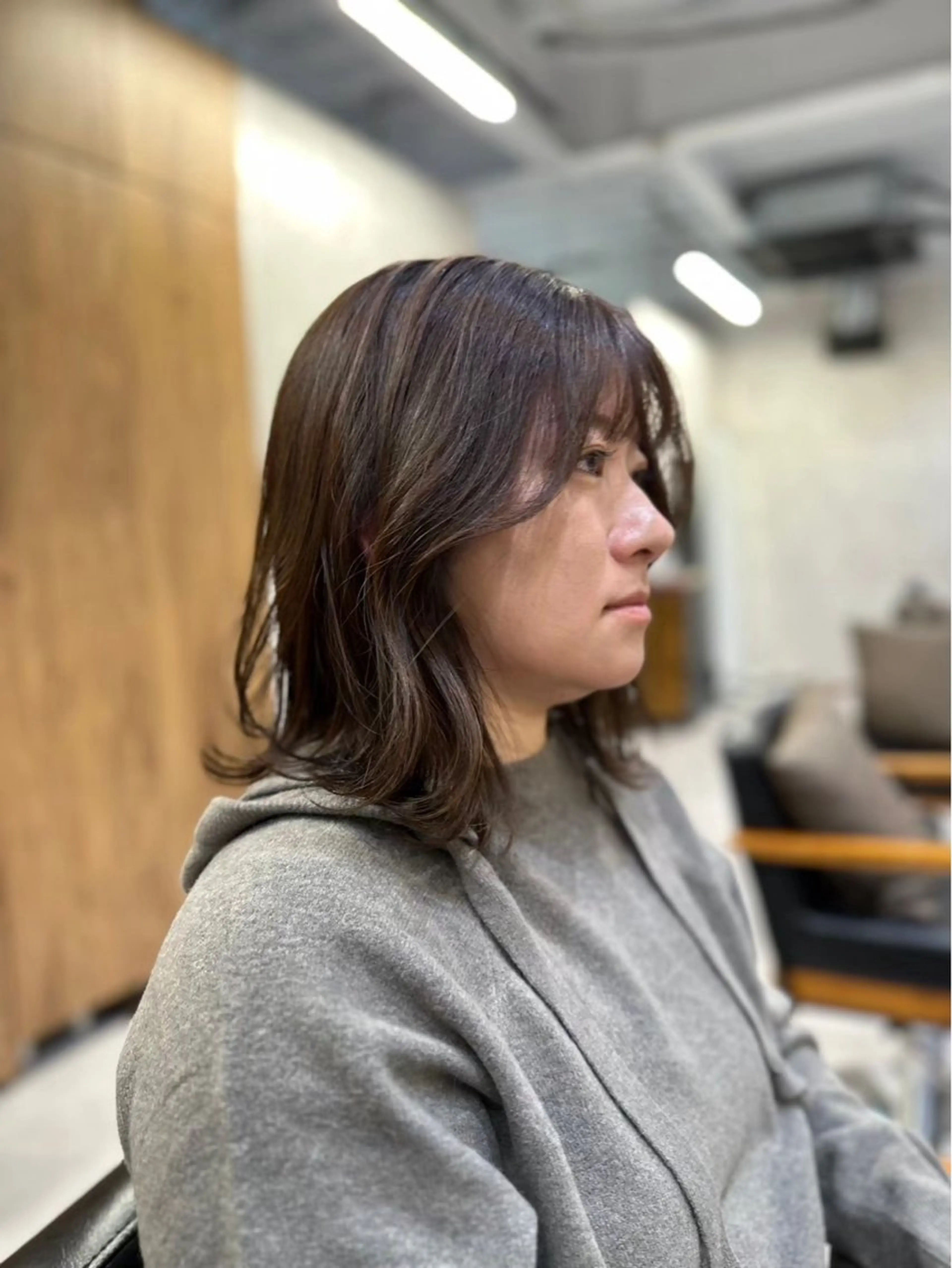 ミディアム カット ヘアカラー トリートメント 越谷/マネージャー/ 大野洸太のヘアスタイル