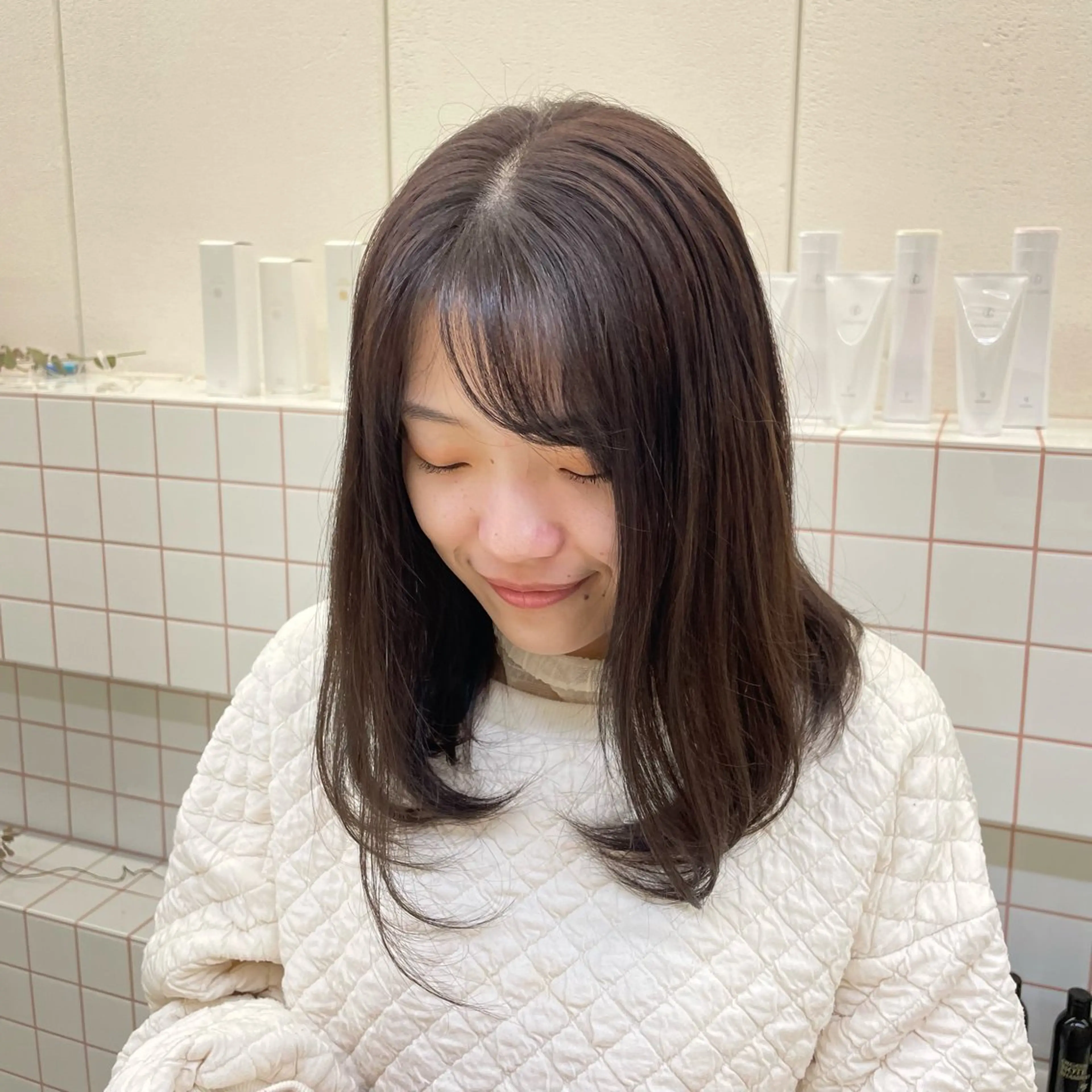 カラー ヘアカラー トリートメント 🪷花屋併設🪷 山下悠月のヘアスタイル
