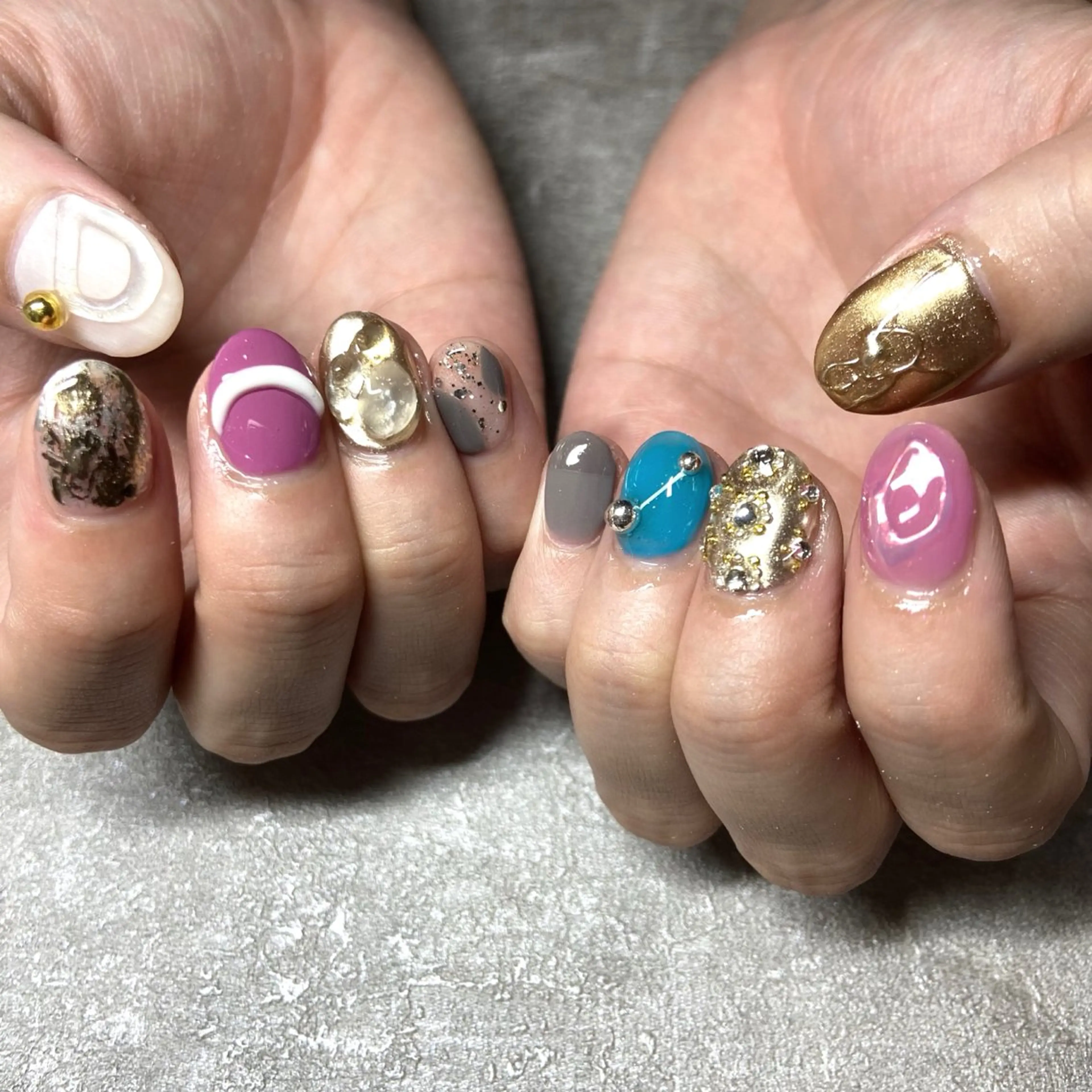 ネイル ハンドネイル Nails VINATI所属・ササキスズナ Jr.ネイリストのネイルデザイン