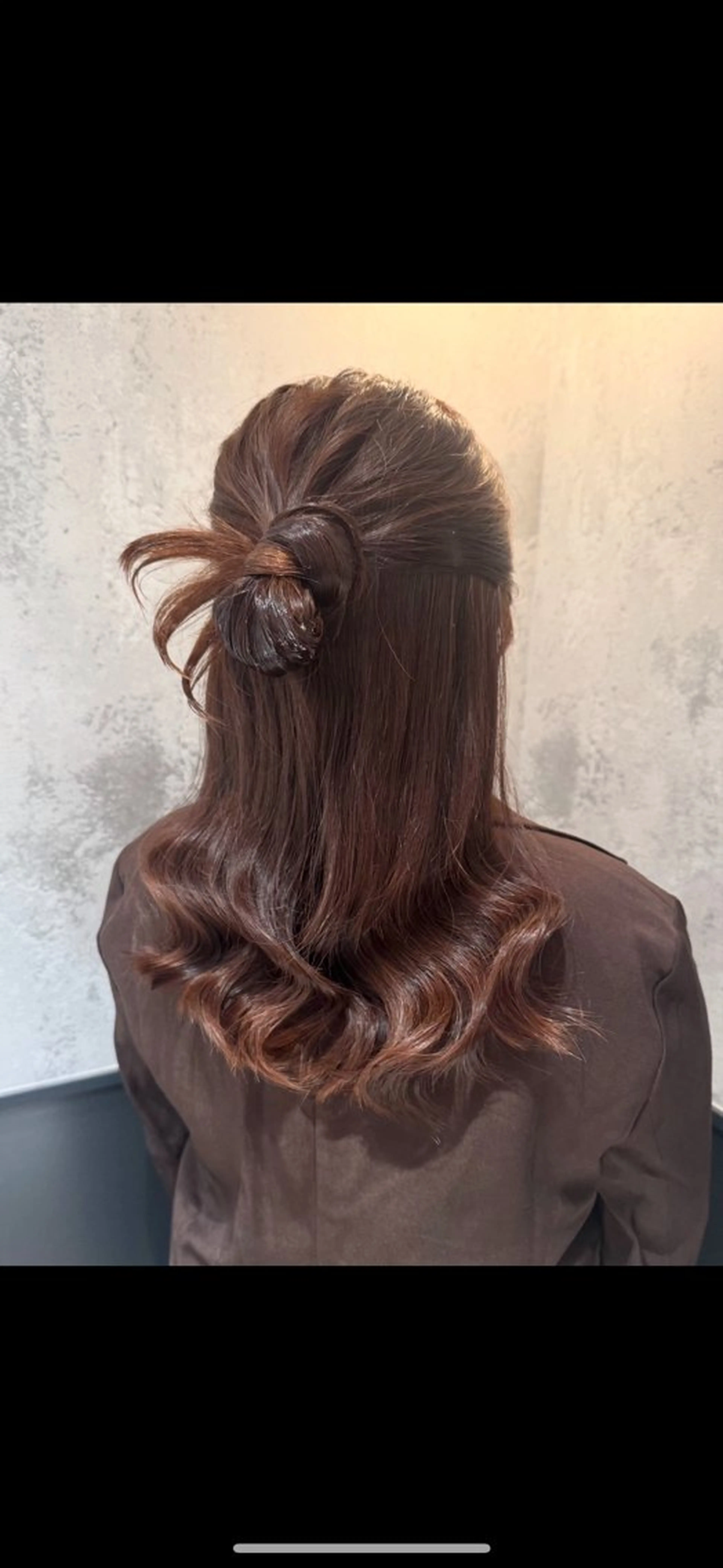 ロング ヘアアレンジ ヘアセット 縮毛矯正/ブラウン秋 カラー/ヘアメひふみのヘアスタイル