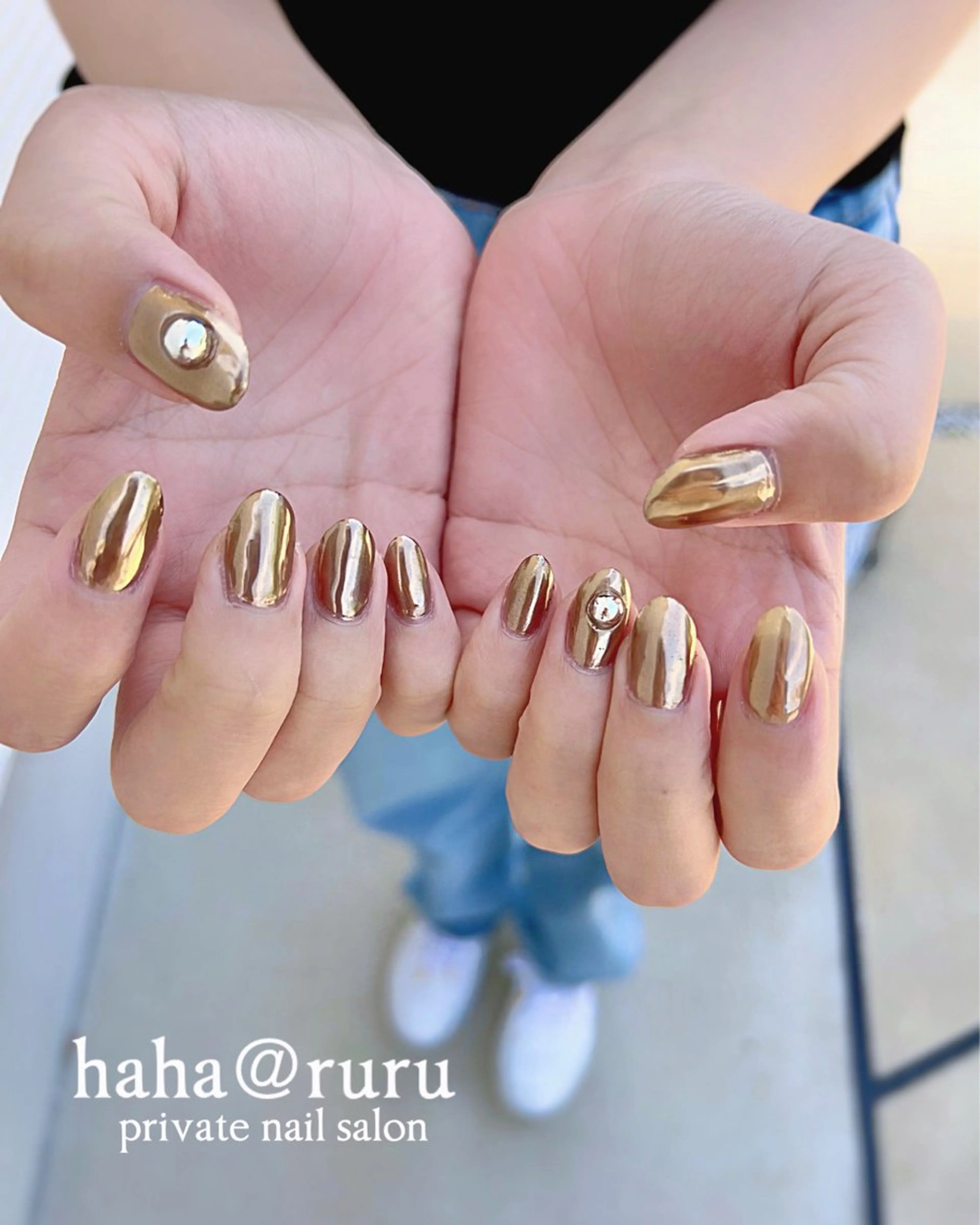 ネイル ワンカラーネイル haha@ ruruのネイルデザイン