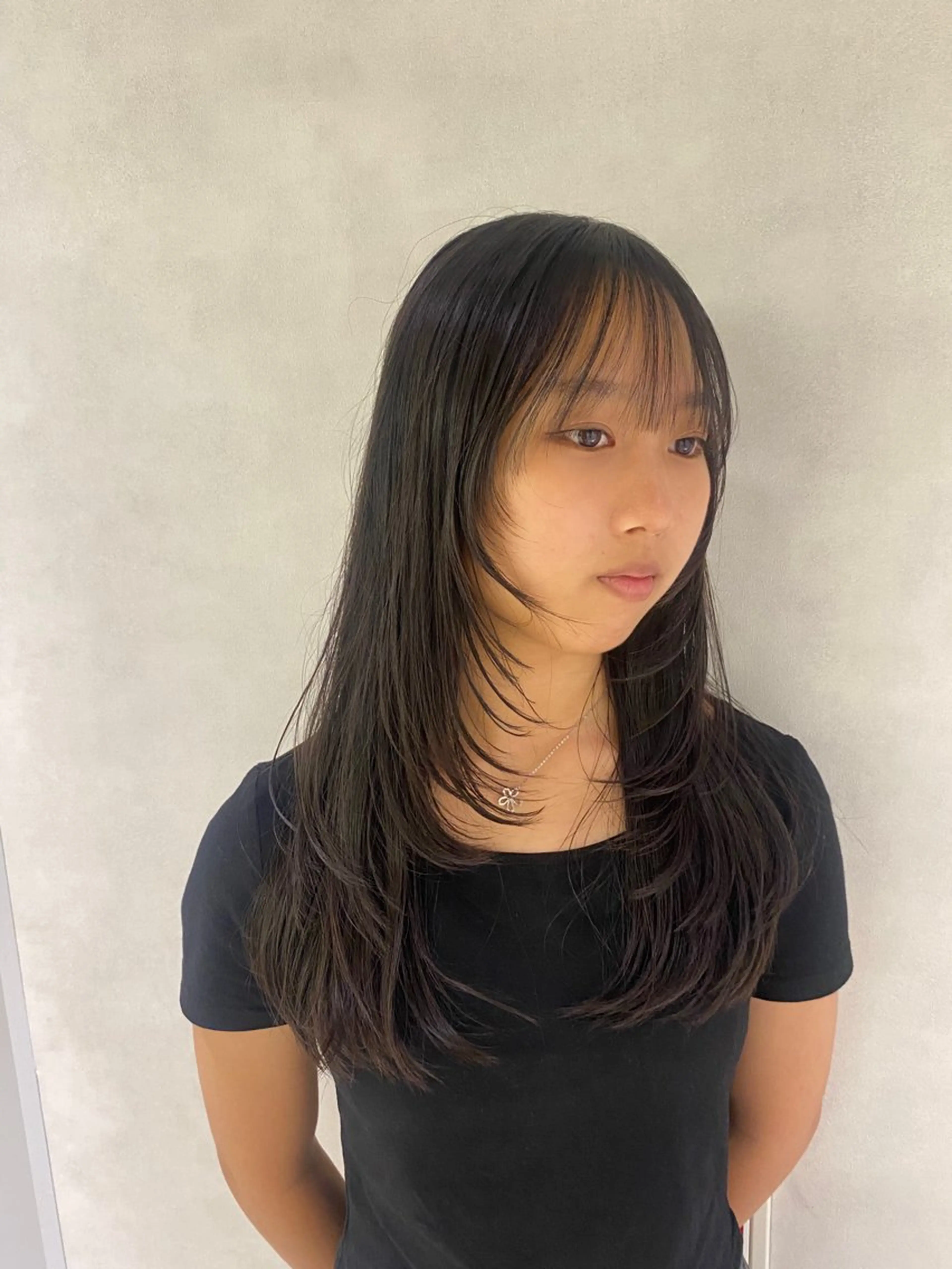 ロング レイヤーカット さよ 🌼西梅田美容室のヘアスタイル